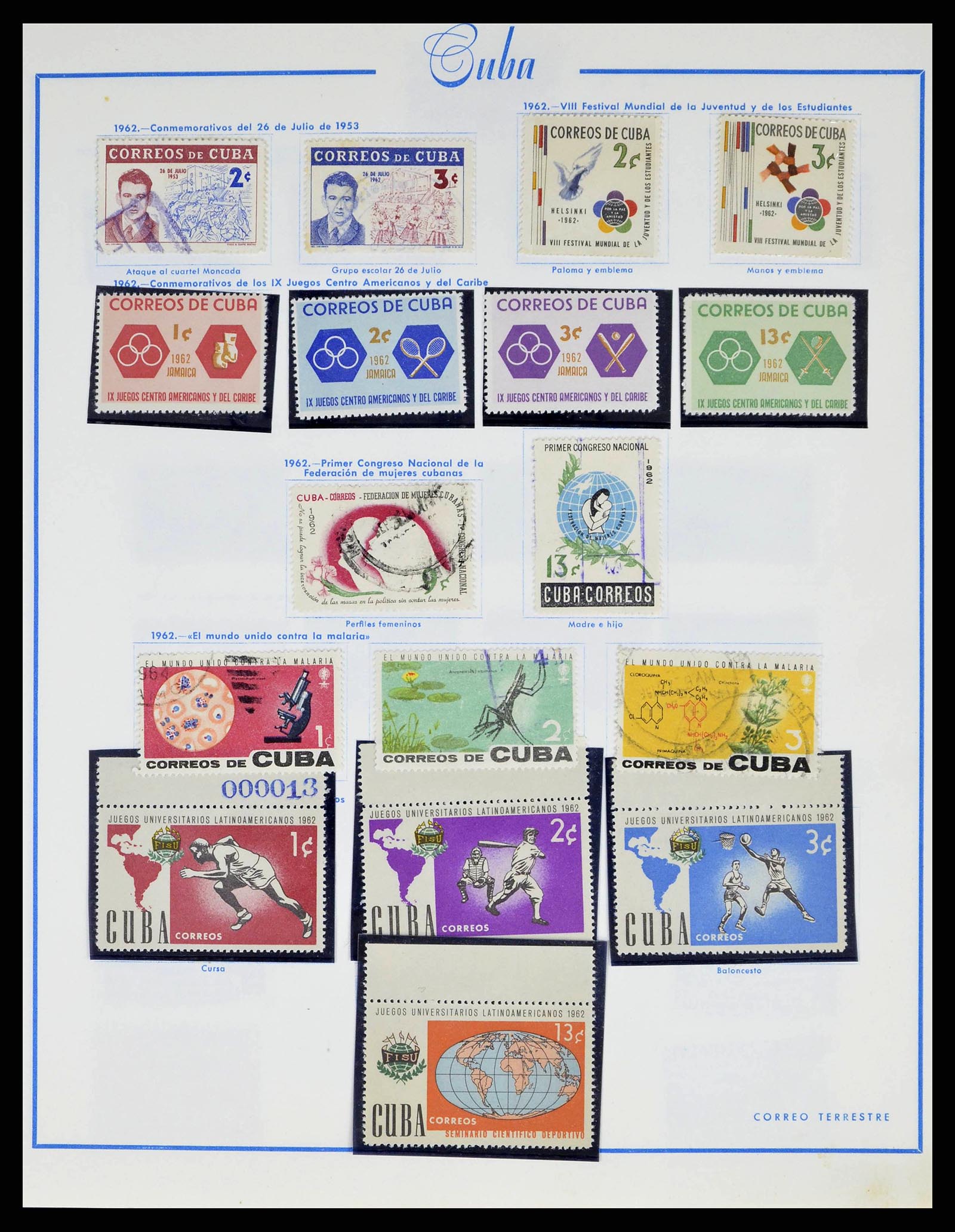 38467 0048 - Postzegelverzameling 38467 Cuba 1855-1962.