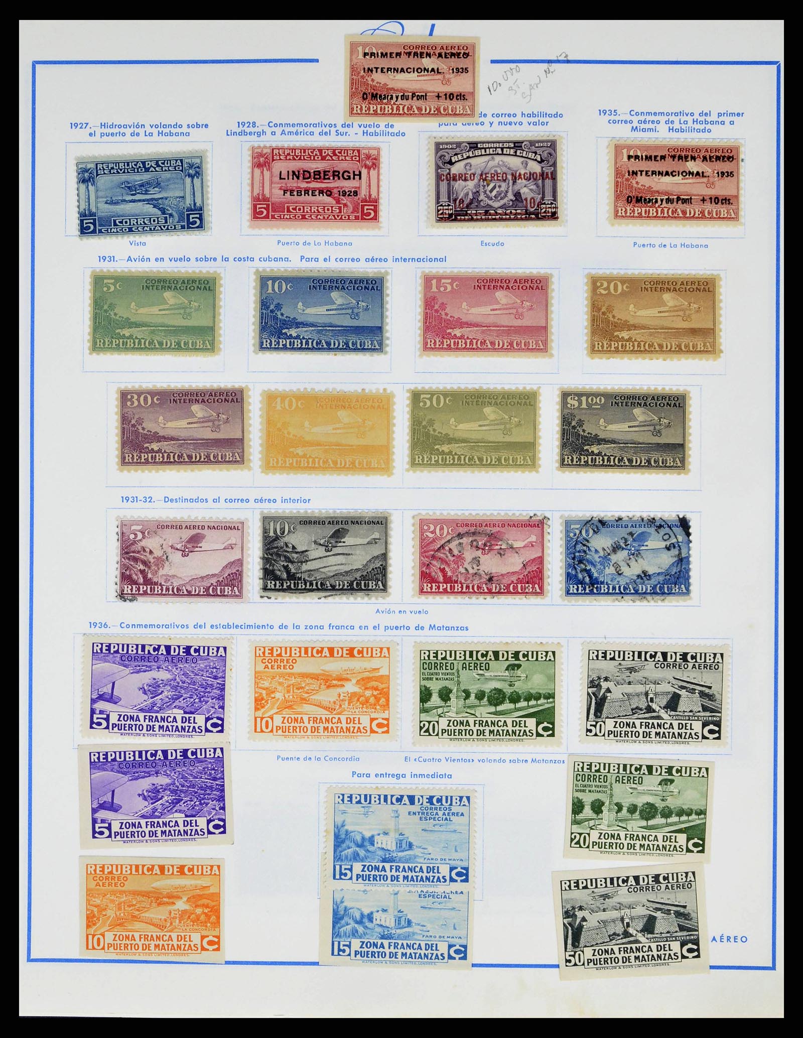 38467 0049 - Postzegelverzameling 38467 Cuba 1855-1962.