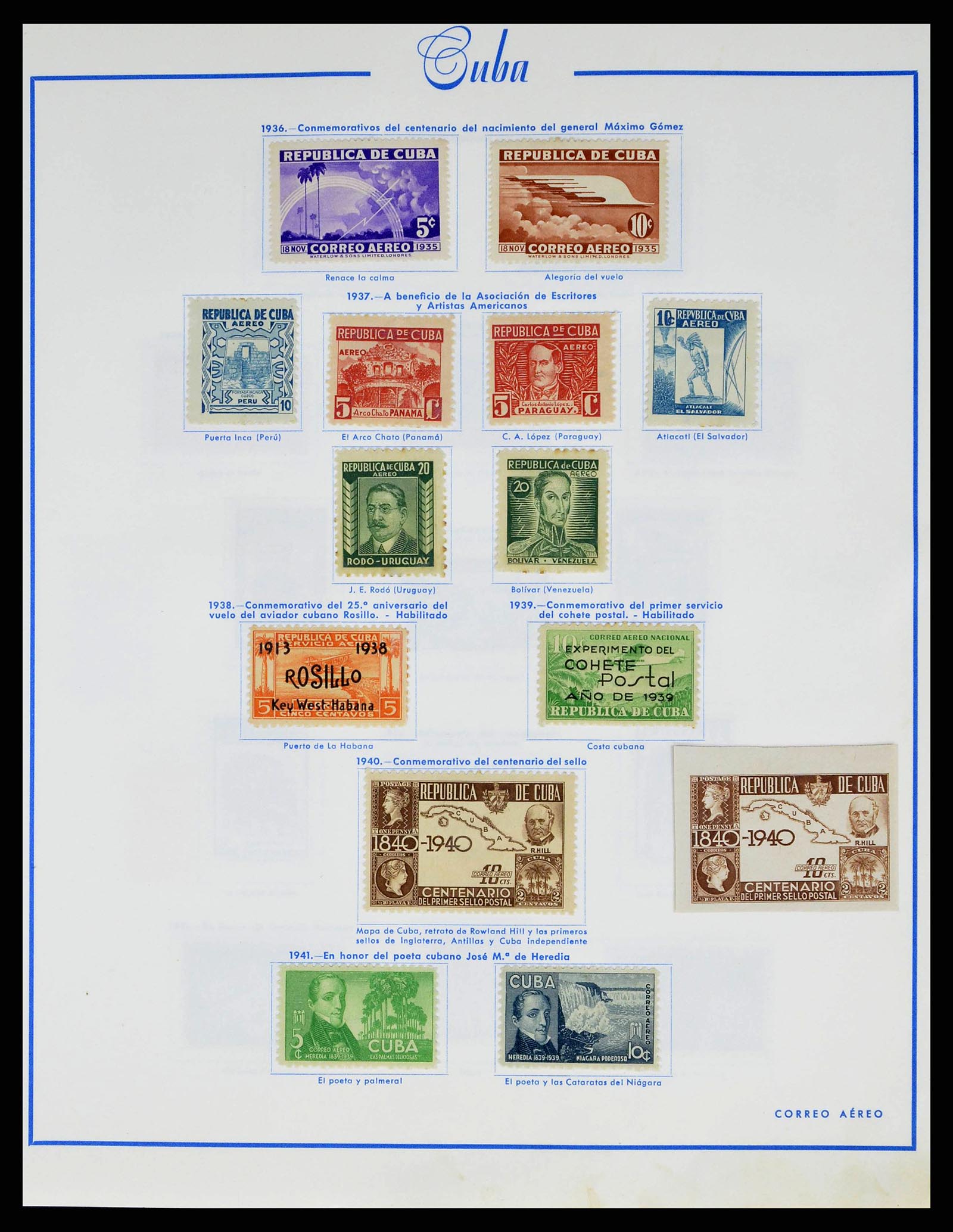 38467 0050 - Stamp collection 38467 Cuba 1855-1962.