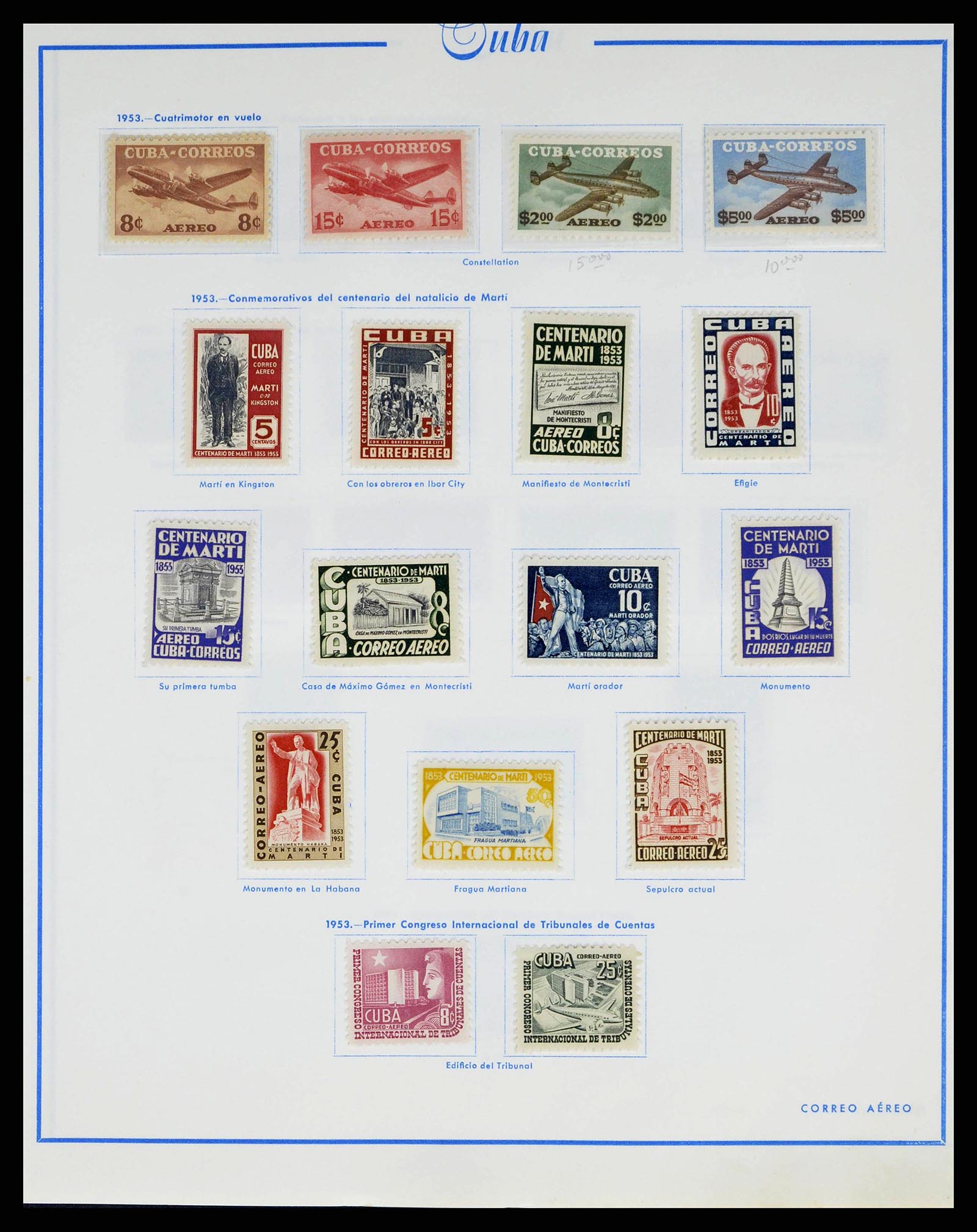 38467 0053 - Stamp collection 38467 Cuba 1855-1962.