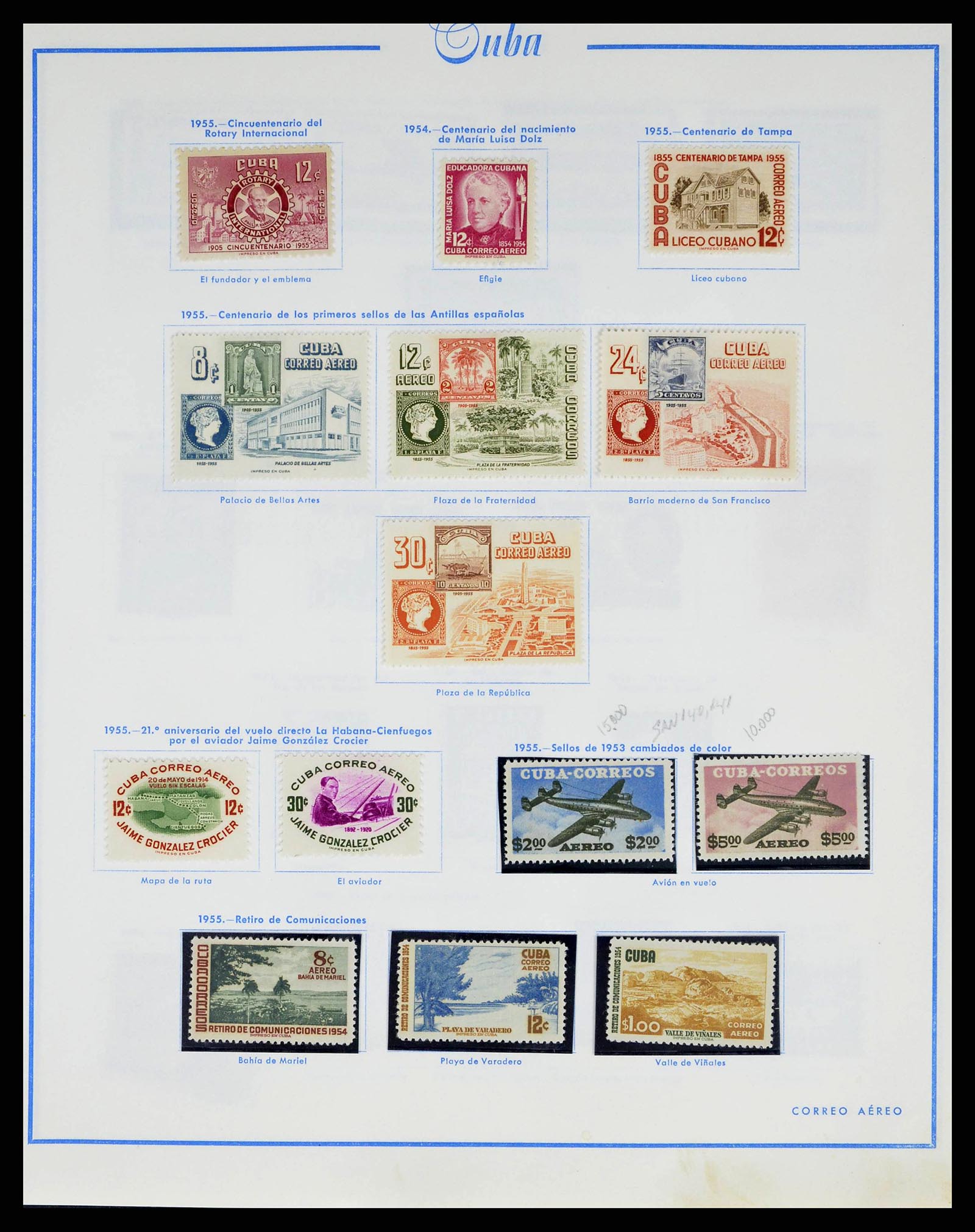 38467 0055 - Stamp collection 38467 Cuba 1855-1962.
