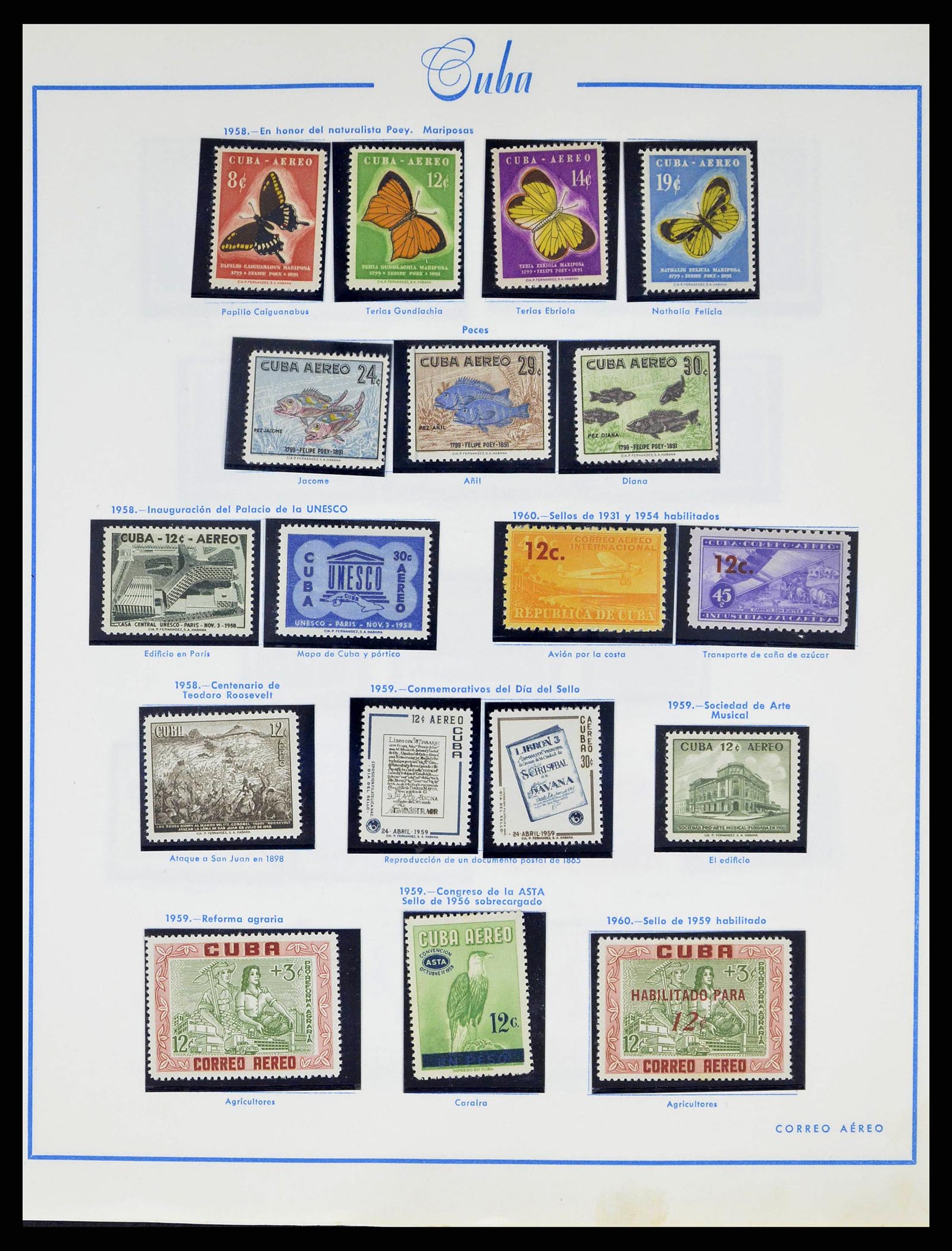 38467 0060 - Stamp collection 38467 Cuba 1855-1962.