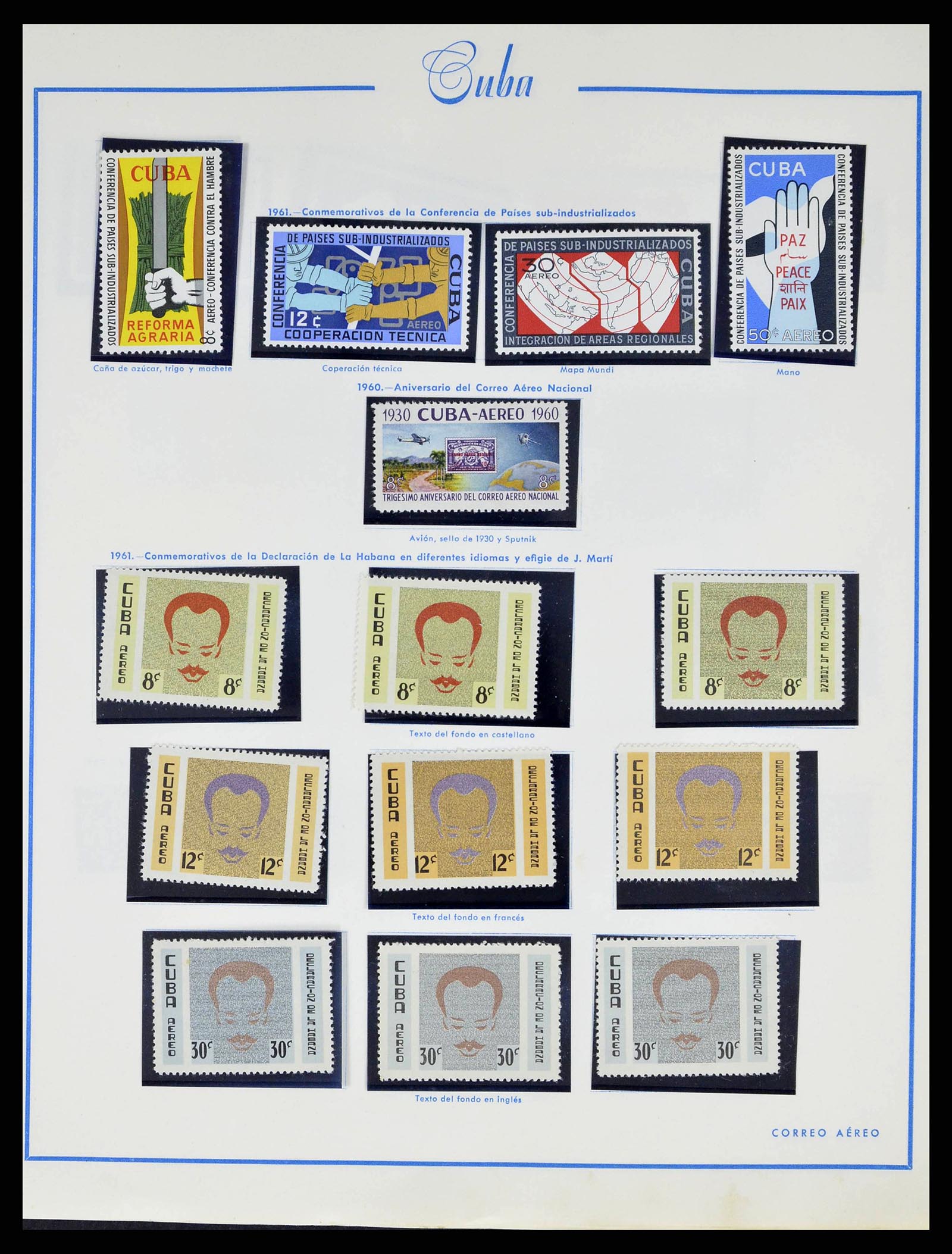 38467 0062 - Postzegelverzameling 38467 Cuba 1855-1962.