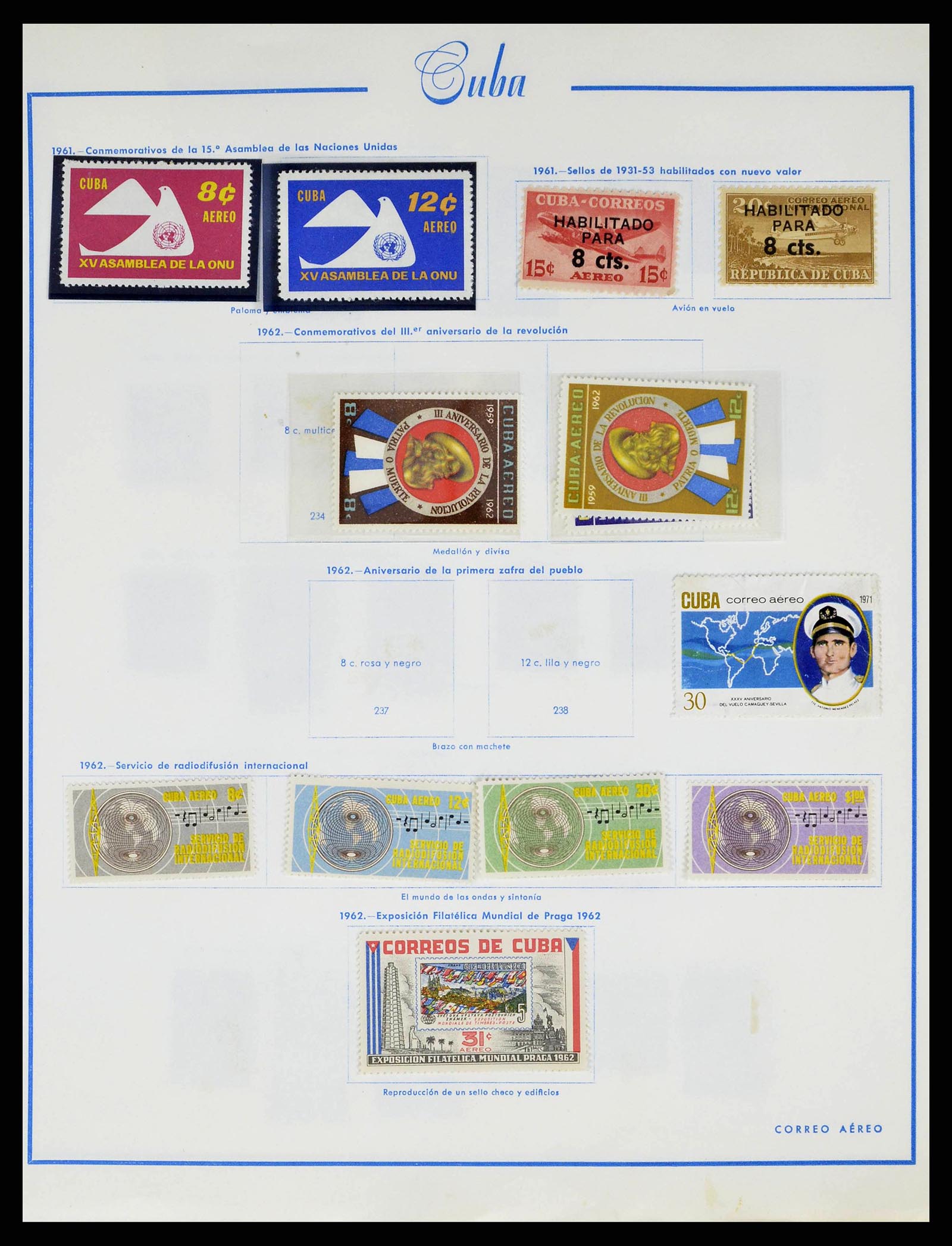 38467 0064 - Postzegelverzameling 38467 Cuba 1855-1962.