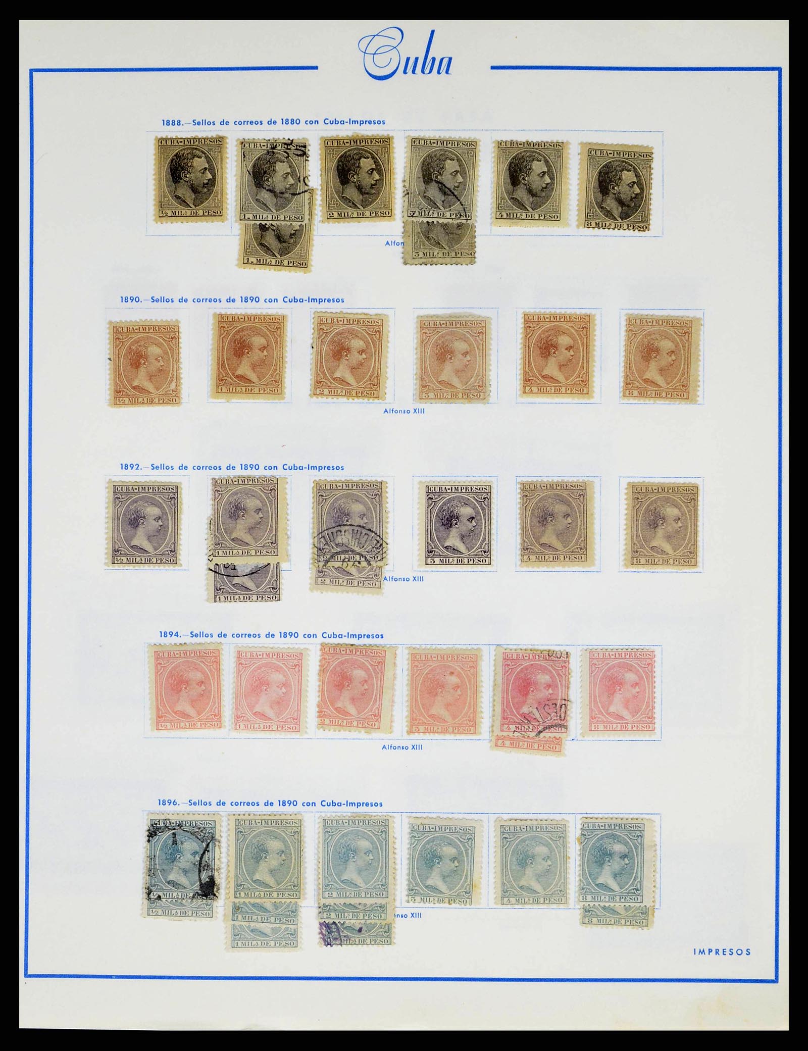 38467 0065 - Postzegelverzameling 38467 Cuba 1855-1962.