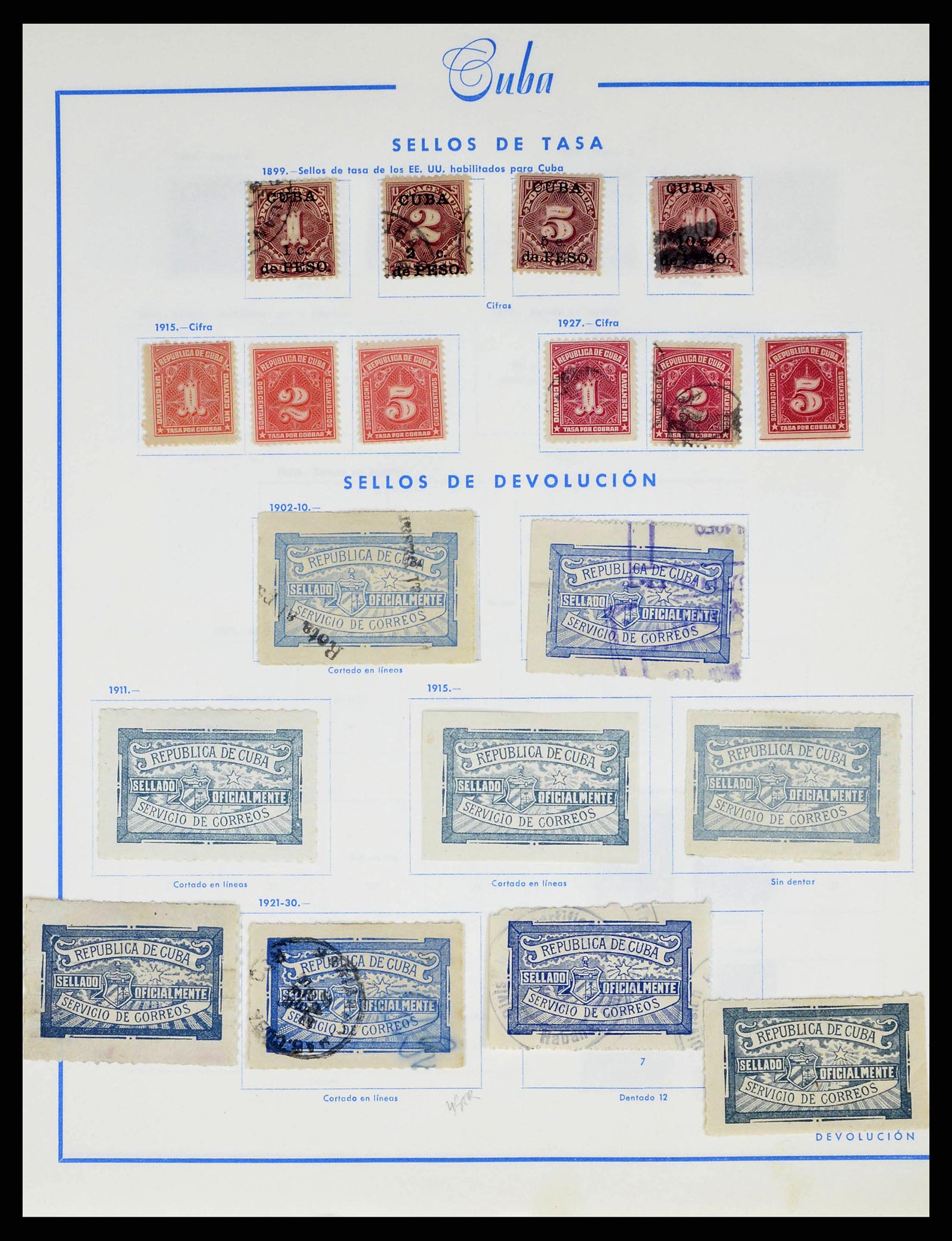 38467 0066 - Stamp collection 38467 Cuba 1855-1962.