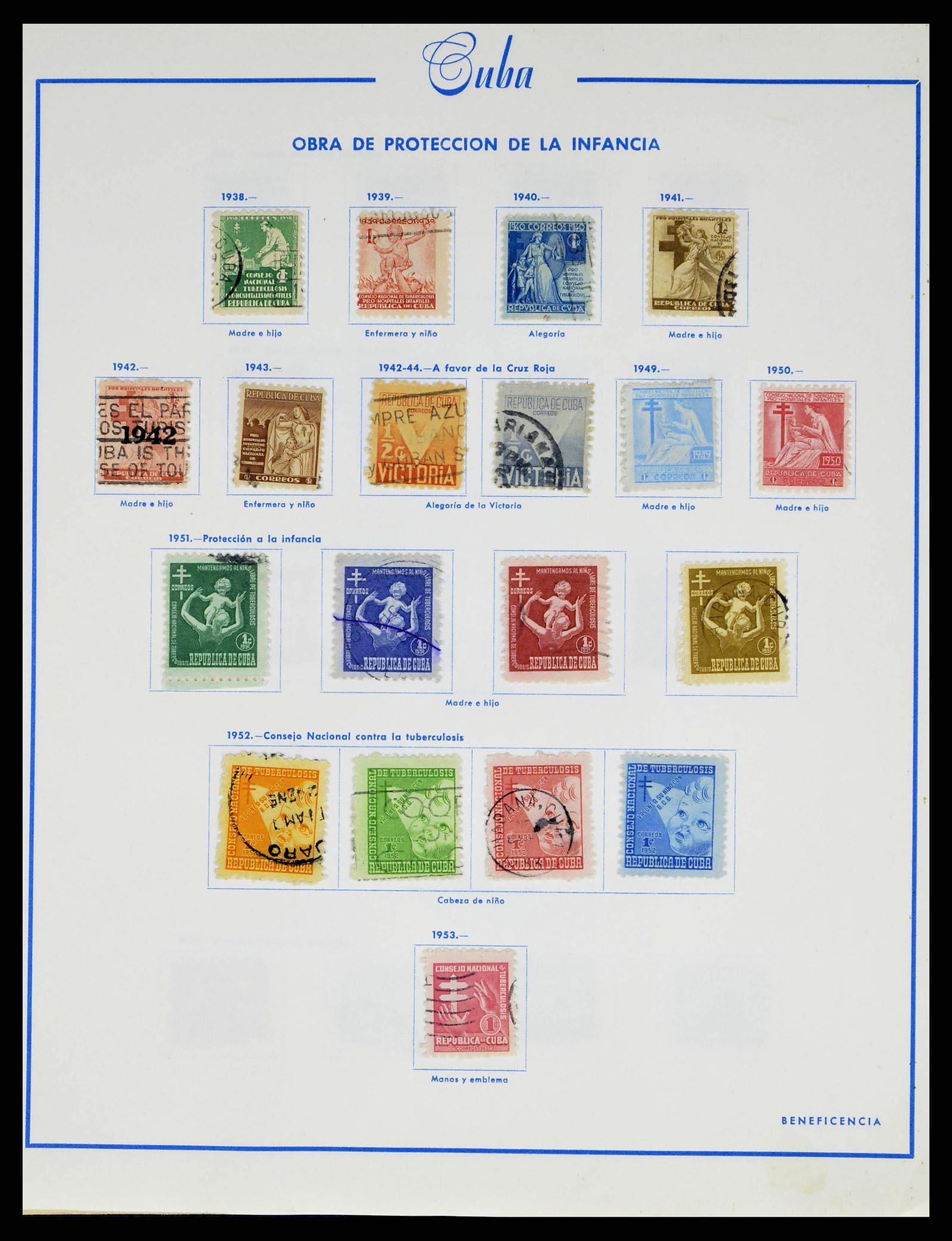 38467 0070 - Postzegelverzameling 38467 Cuba 1855-1962.