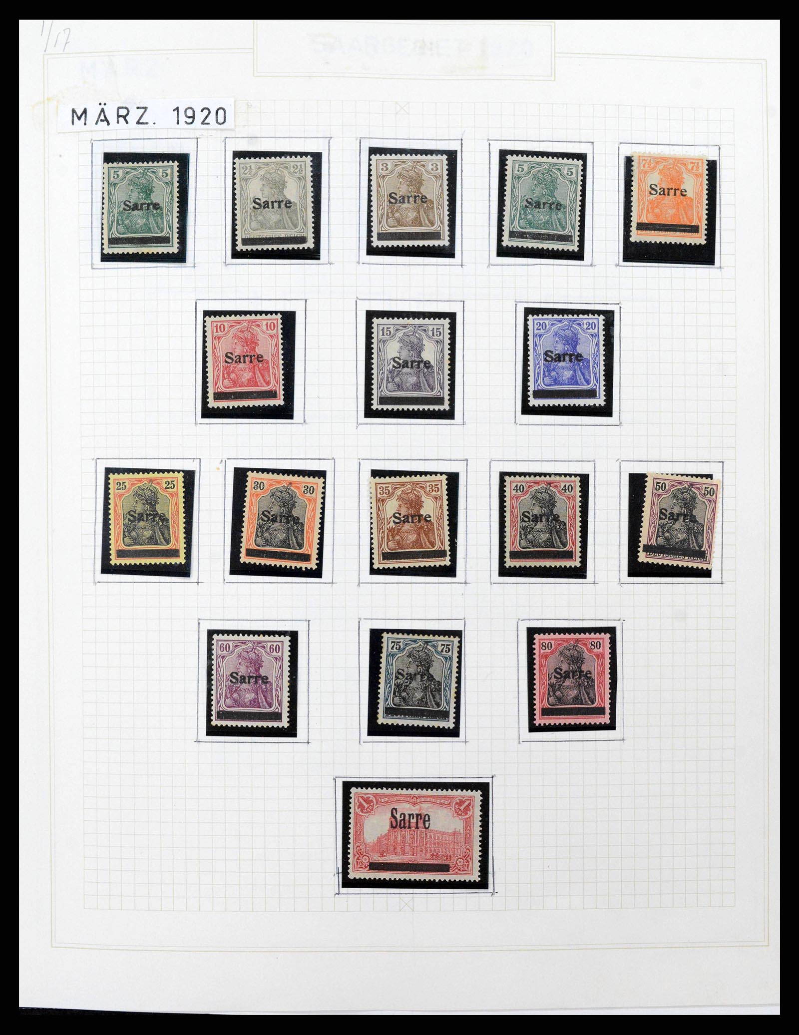 38469 0001 - Stamp collection 38469 German territories 1920-1959.