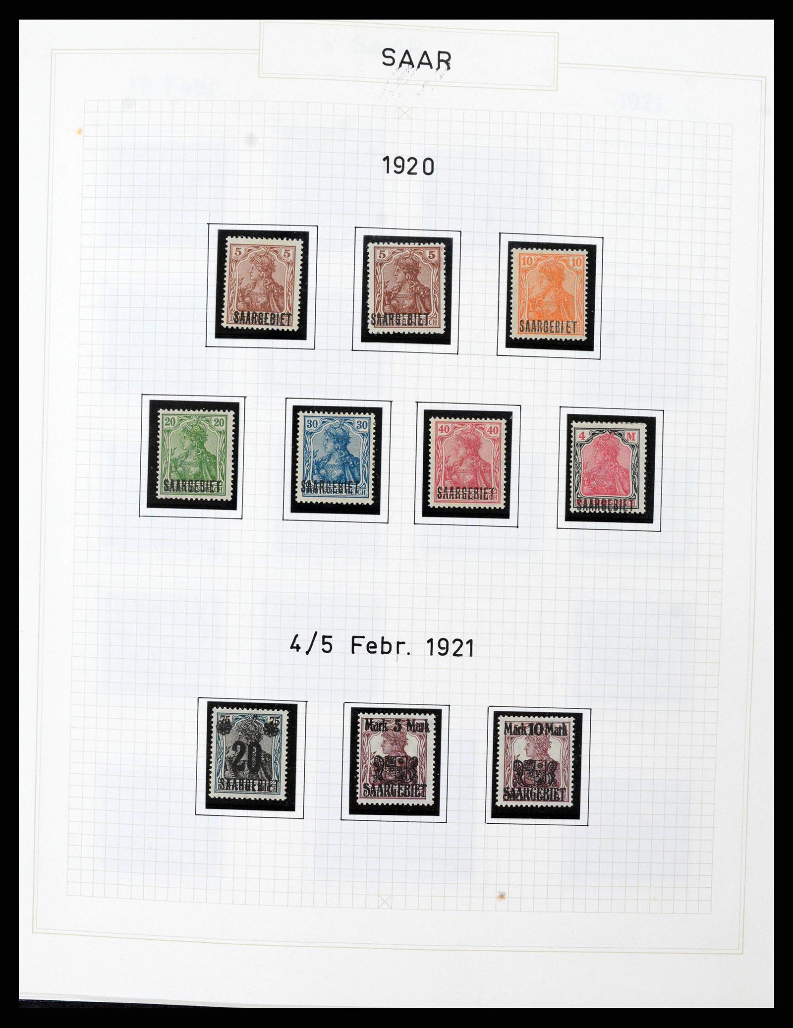 38469 0004 - Postzegelverzameling 38469 Duitse gebieden 1920-1959.