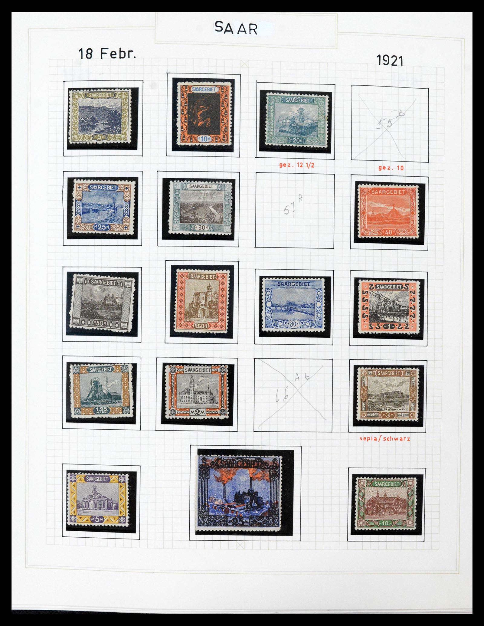 38469 0005 - Stamp collection 38469 German territories 1920-1959.