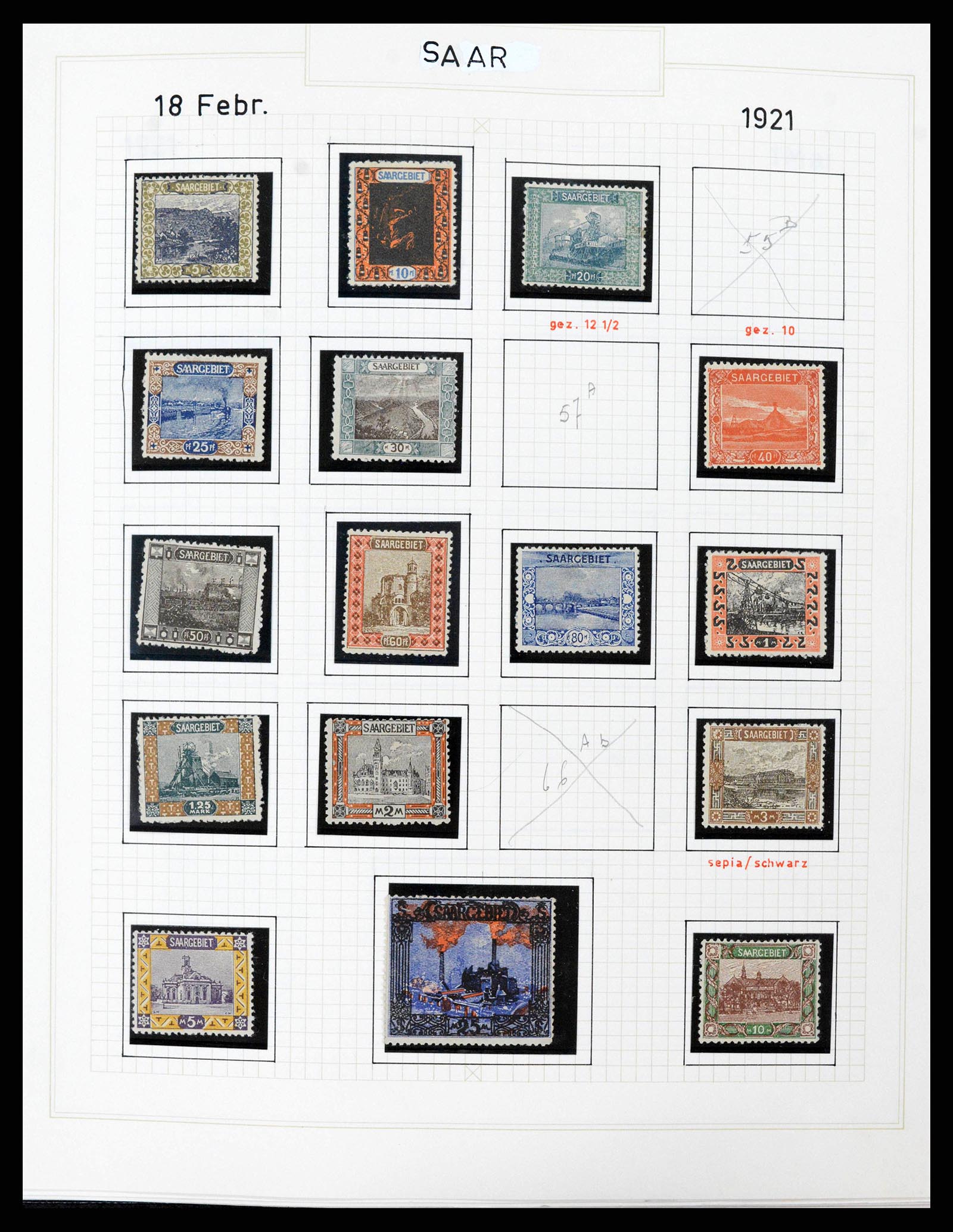 38469 0005 - Postzegelverzameling 38469 Duitse gebieden 1920-1959.