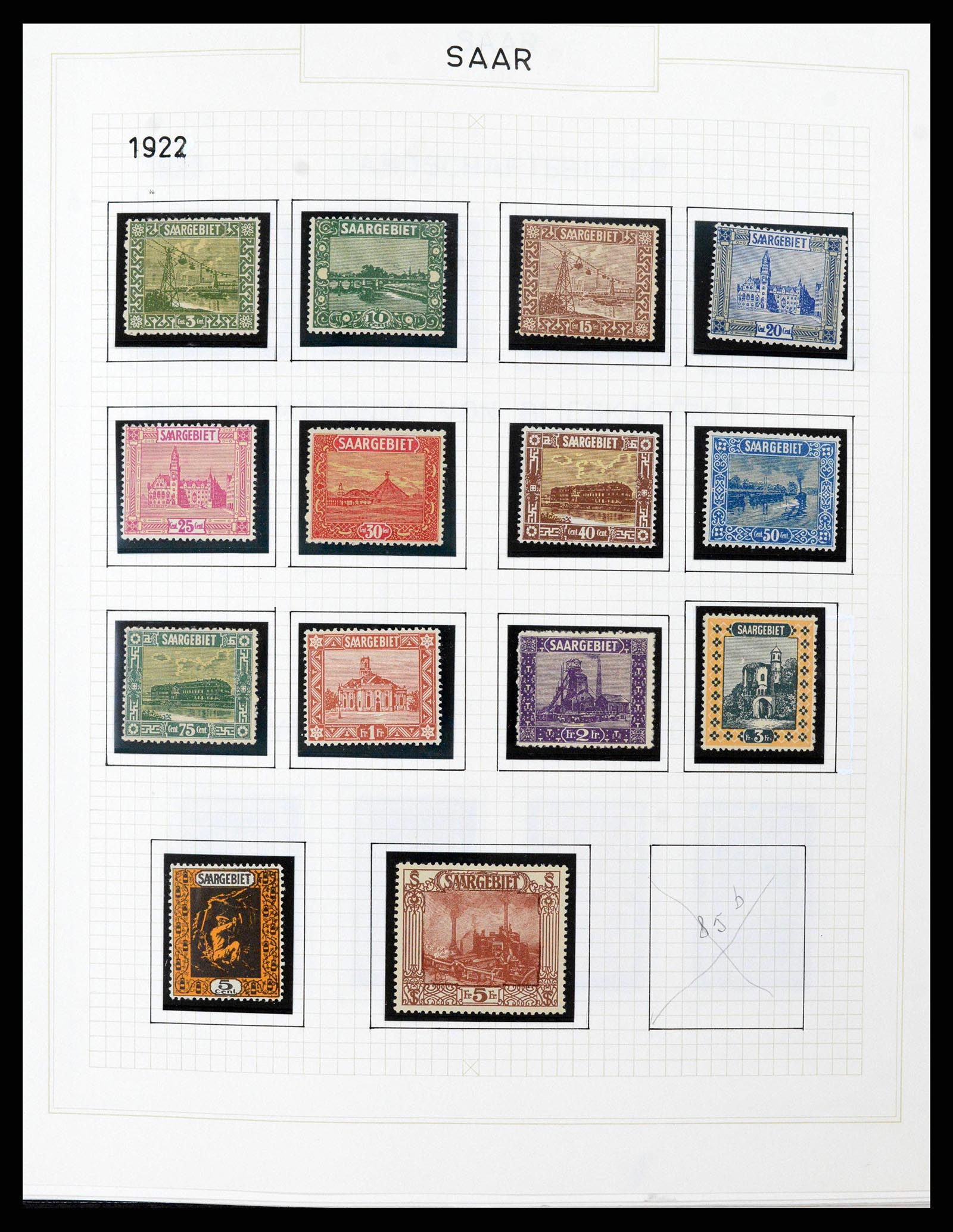 38469 0007 - Stamp collection 38469 German territories 1920-1959.