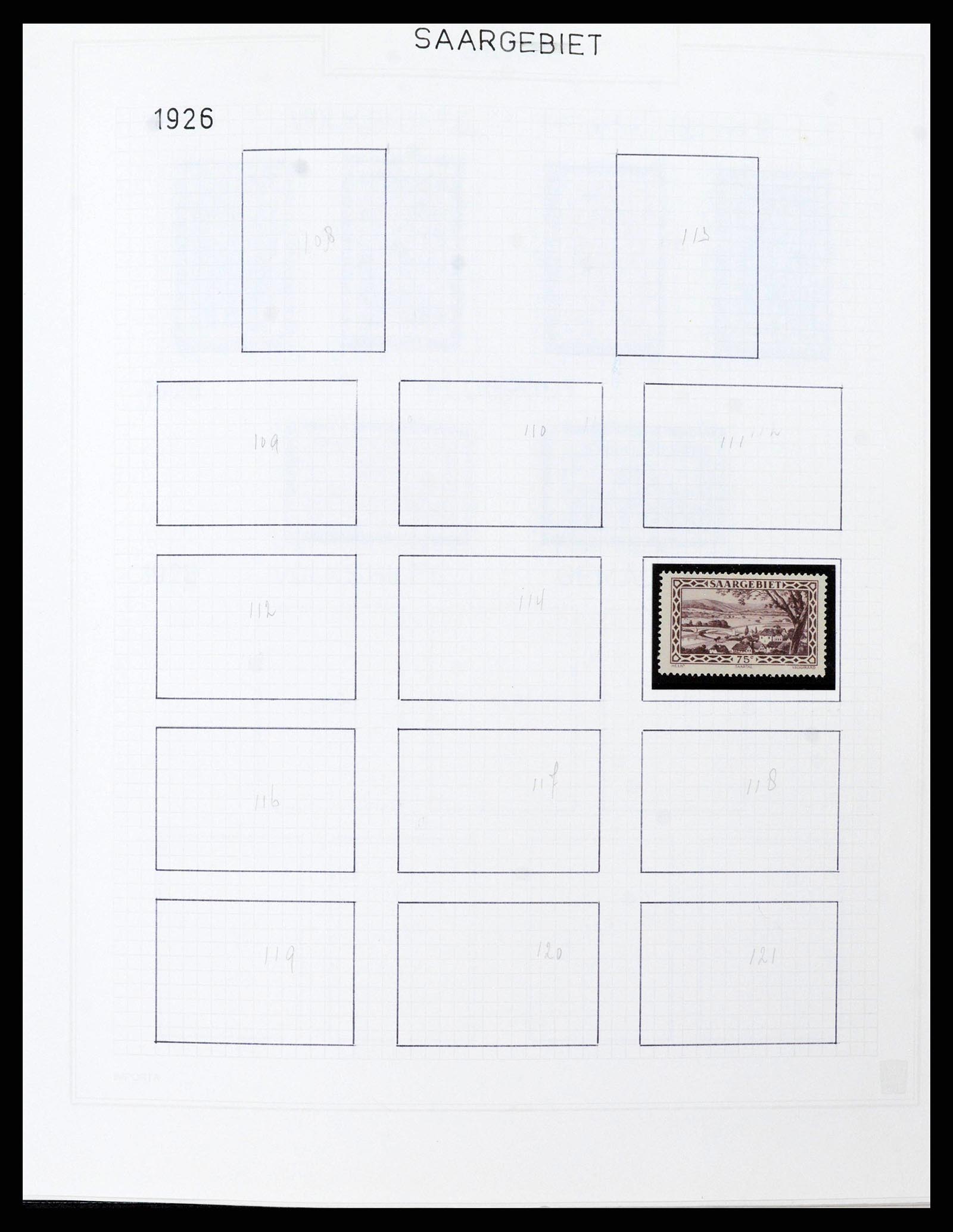 38469 0009 - Postzegelverzameling 38469 Duitse gebieden 1920-1959.