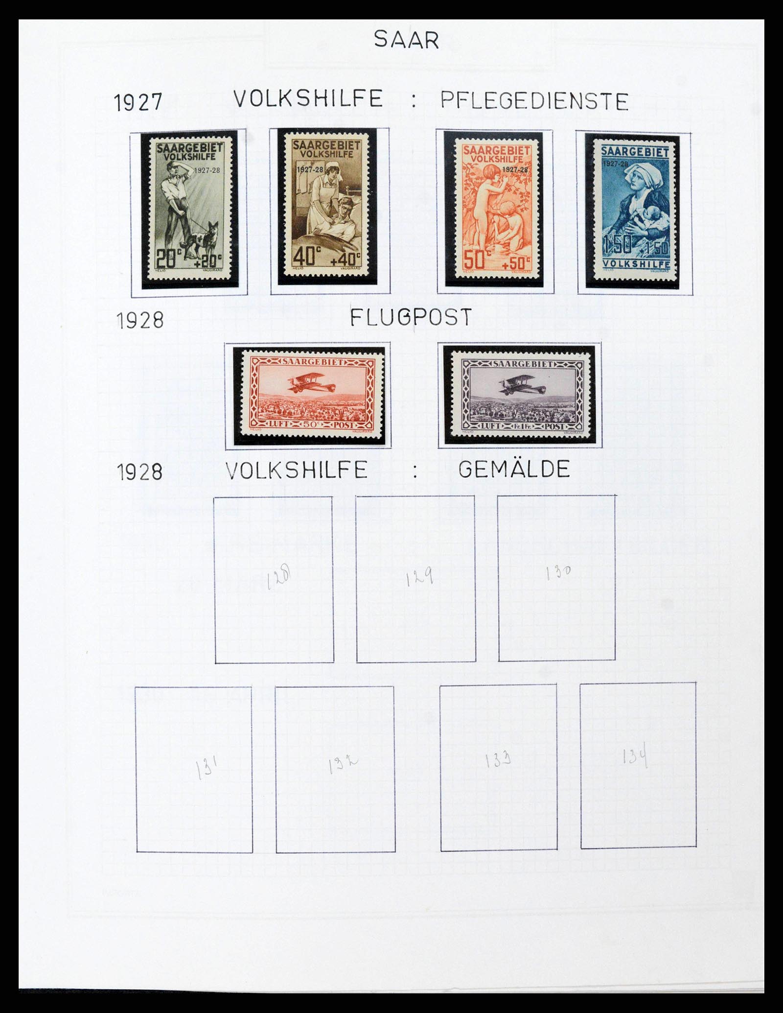 38469 0010 - Postzegelverzameling 38469 Duitse gebieden 1920-1959.