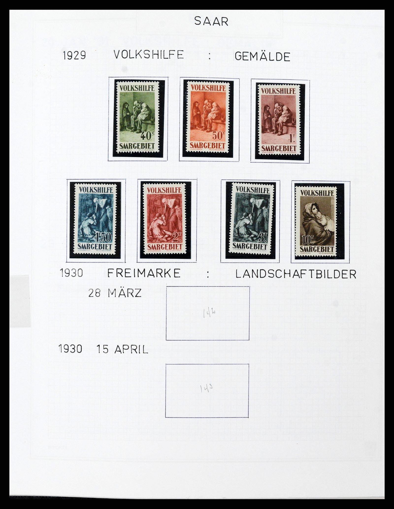 38469 0011 - Postzegelverzameling 38469 Duitse gebieden 1920-1959.