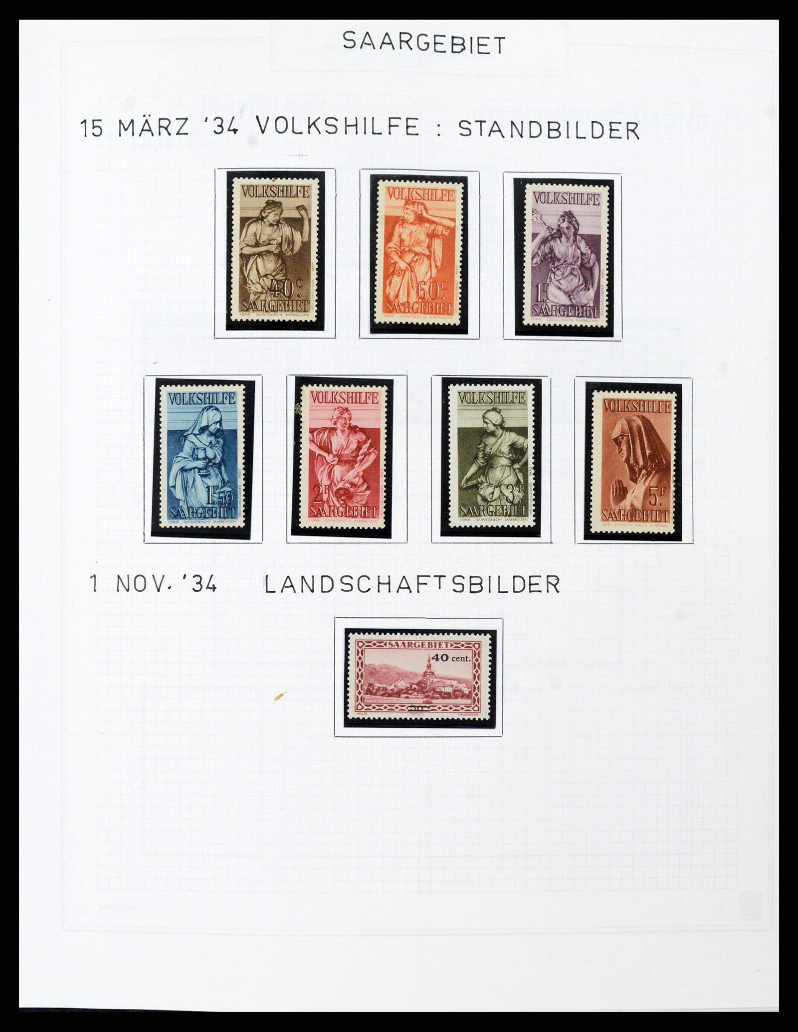 38469 0013 - Postzegelverzameling 38469 Duitse gebieden 1920-1959.