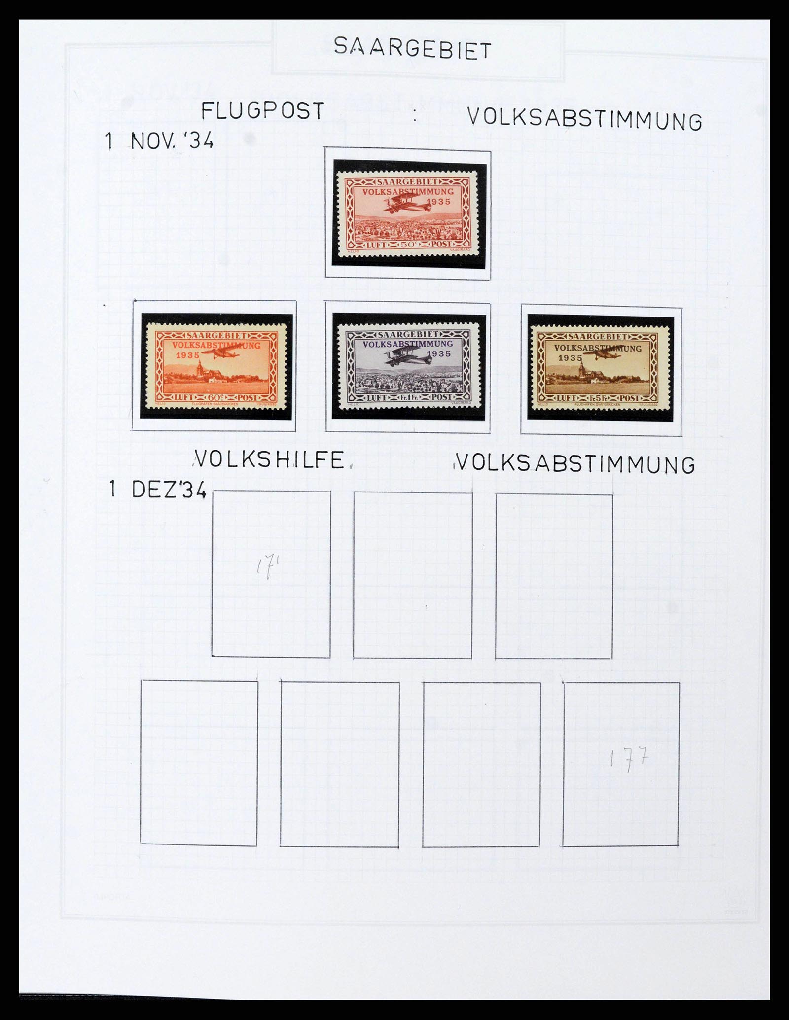 38469 0014 - Postzegelverzameling 38469 Duitse gebieden 1920-1959.