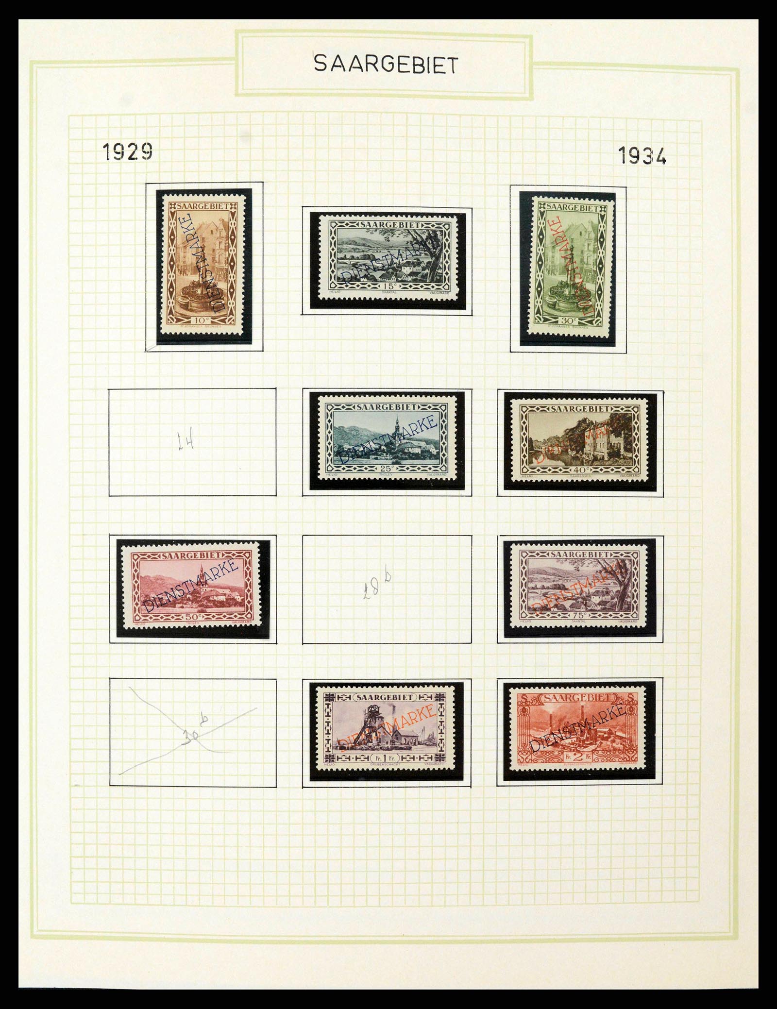 38469 0017 - Postzegelverzameling 38469 Duitse gebieden 1920-1959.
