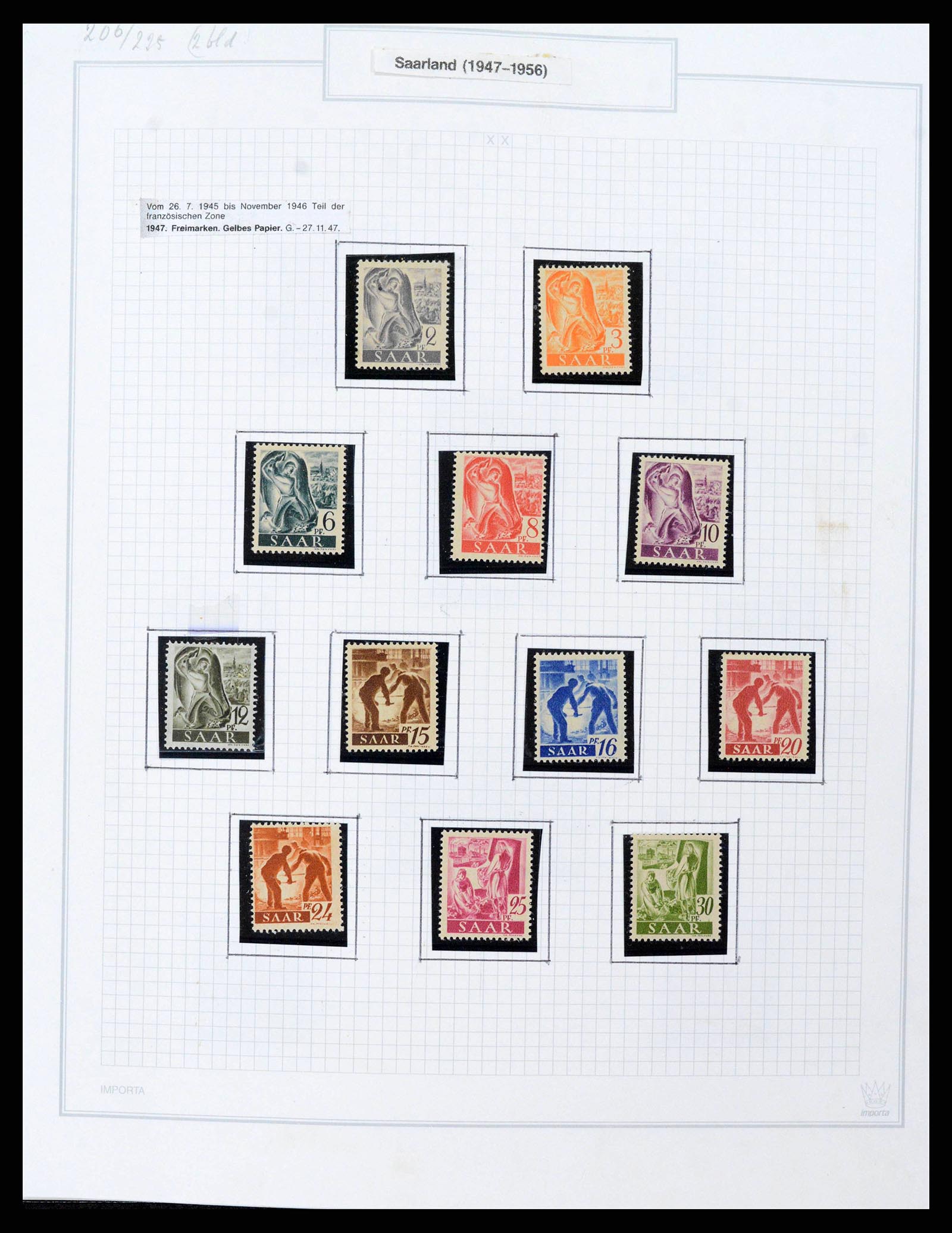 38469 0018 - Postzegelverzameling 38469 Duitse gebieden 1920-1959.