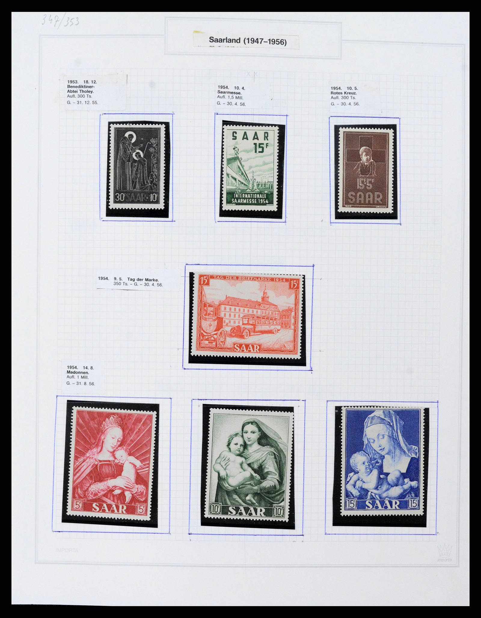 38469 0033 - Stamp collection 38469 German territories 1920-1959.