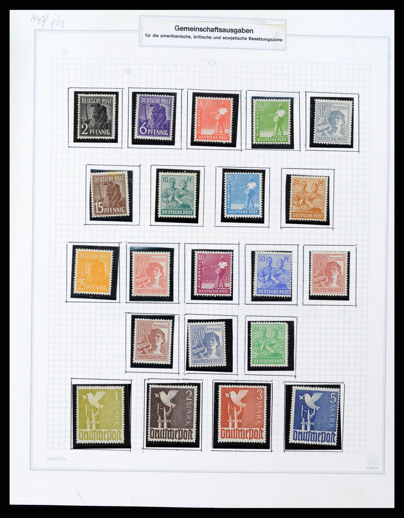 38469 0057 - Stamp collection 38469 German territories 1920-1959.