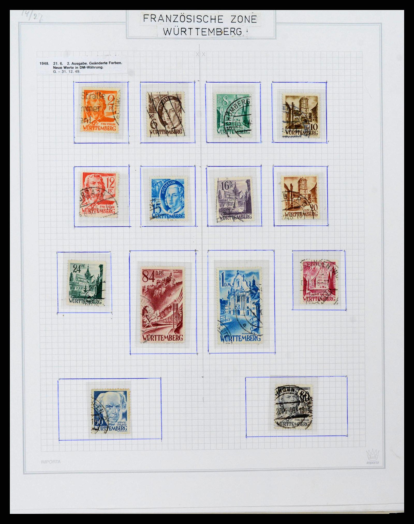 38469 0143 - Postzegelverzameling 38469 Duitse gebieden 1920-1959.