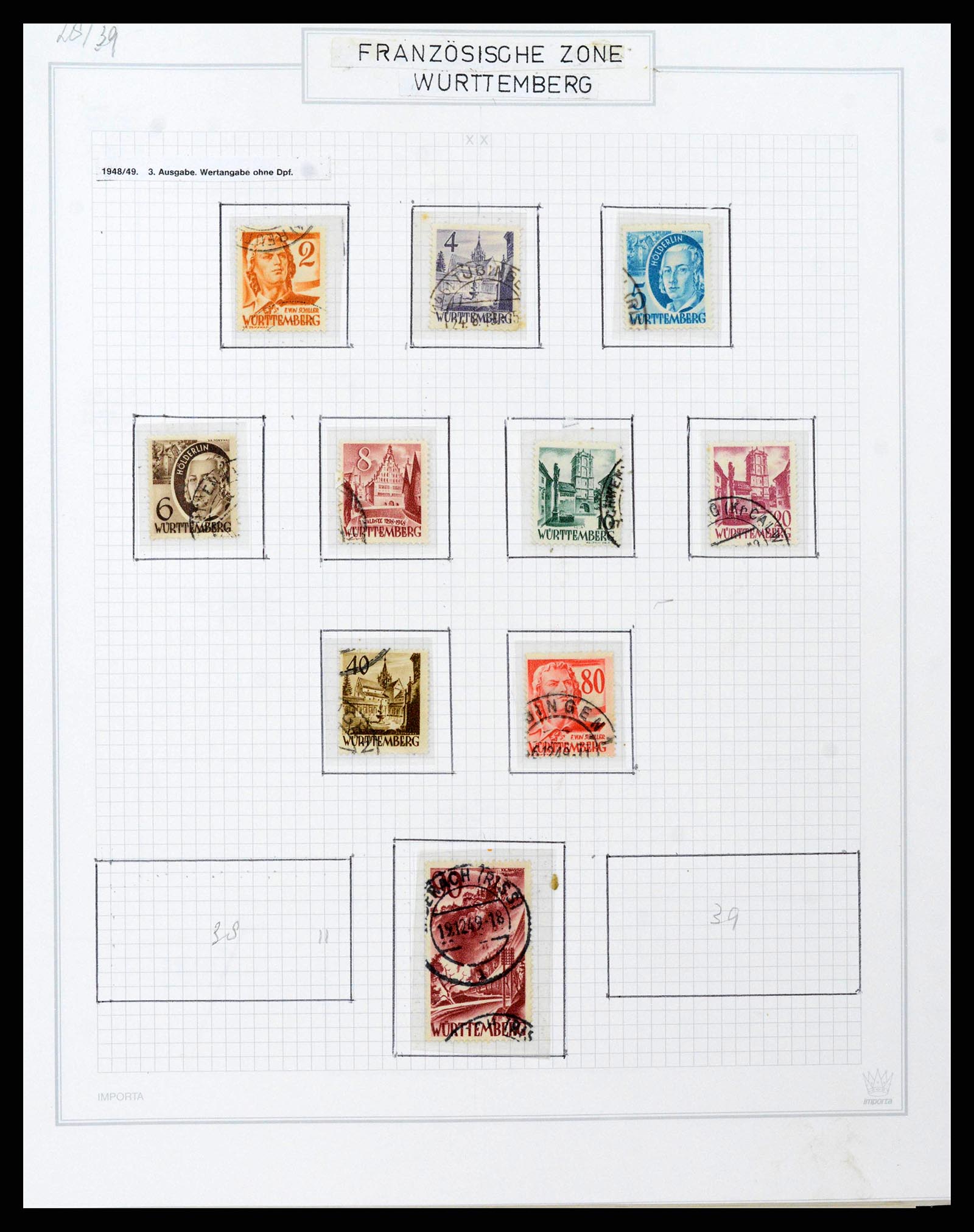 38469 0144 - Postzegelverzameling 38469 Duitse gebieden 1920-1959.