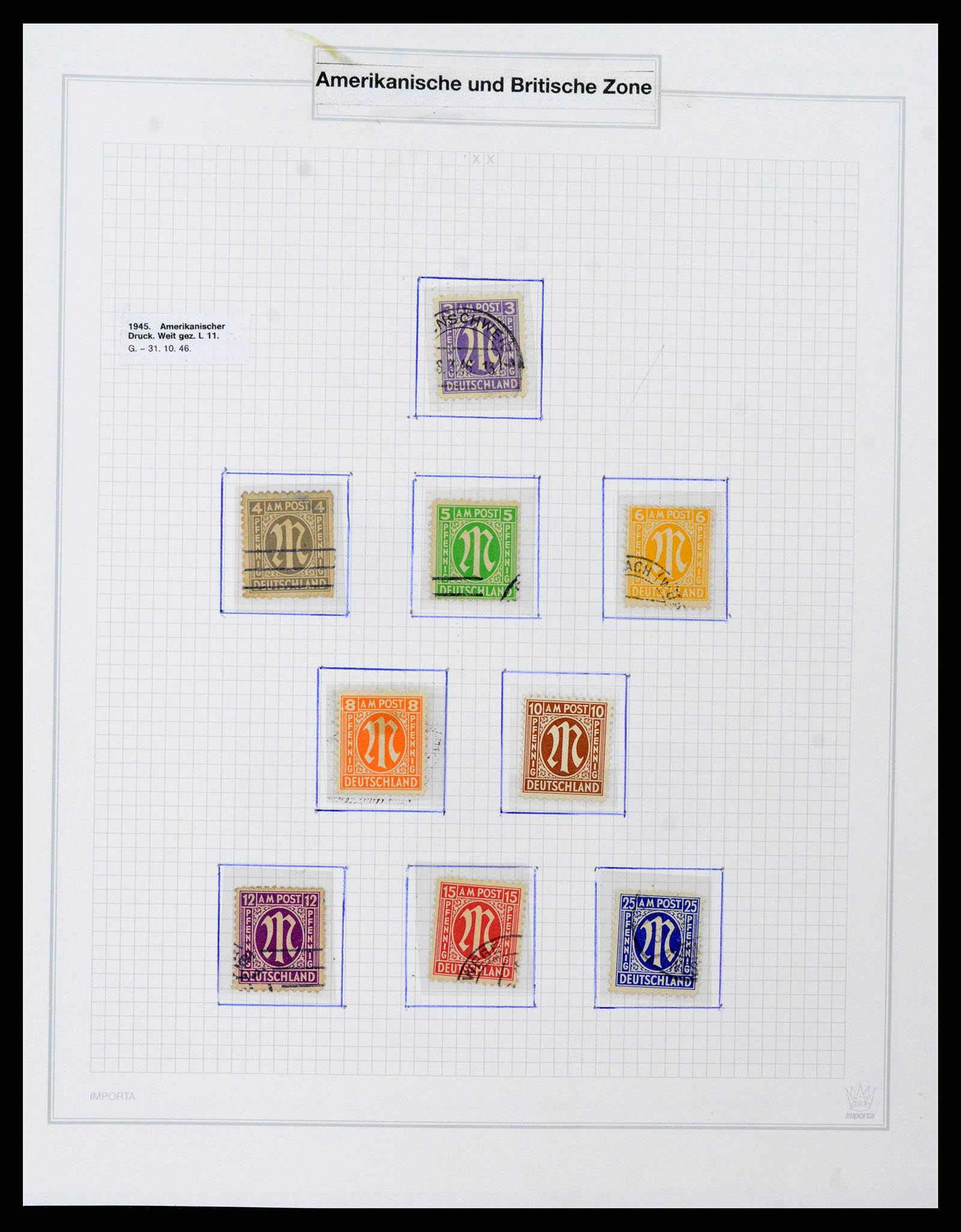 38469 0145 - Postzegelverzameling 38469 Duitse gebieden 1920-1959.
