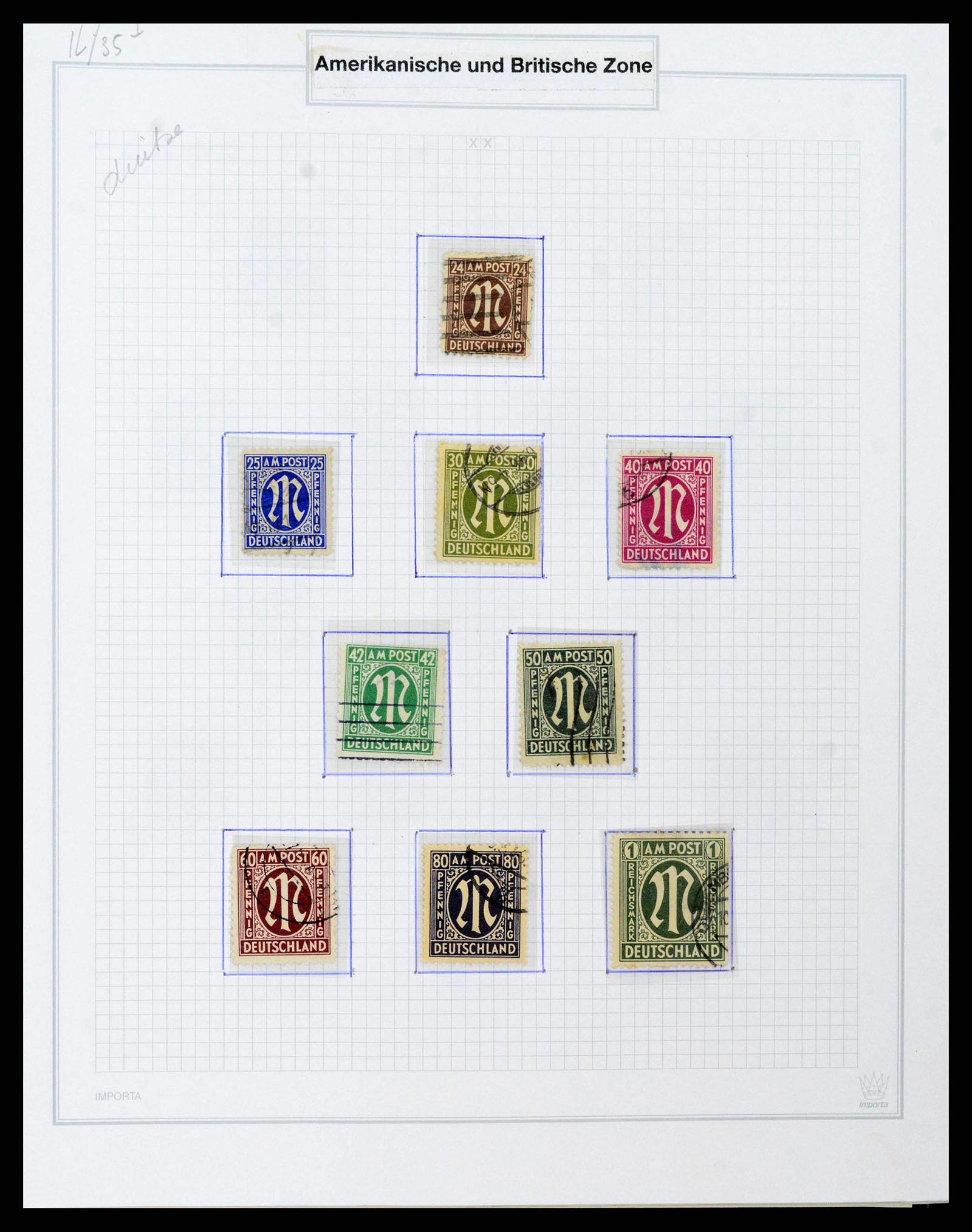 38469 0148 - Postzegelverzameling 38469 Duitse gebieden 1920-1959.