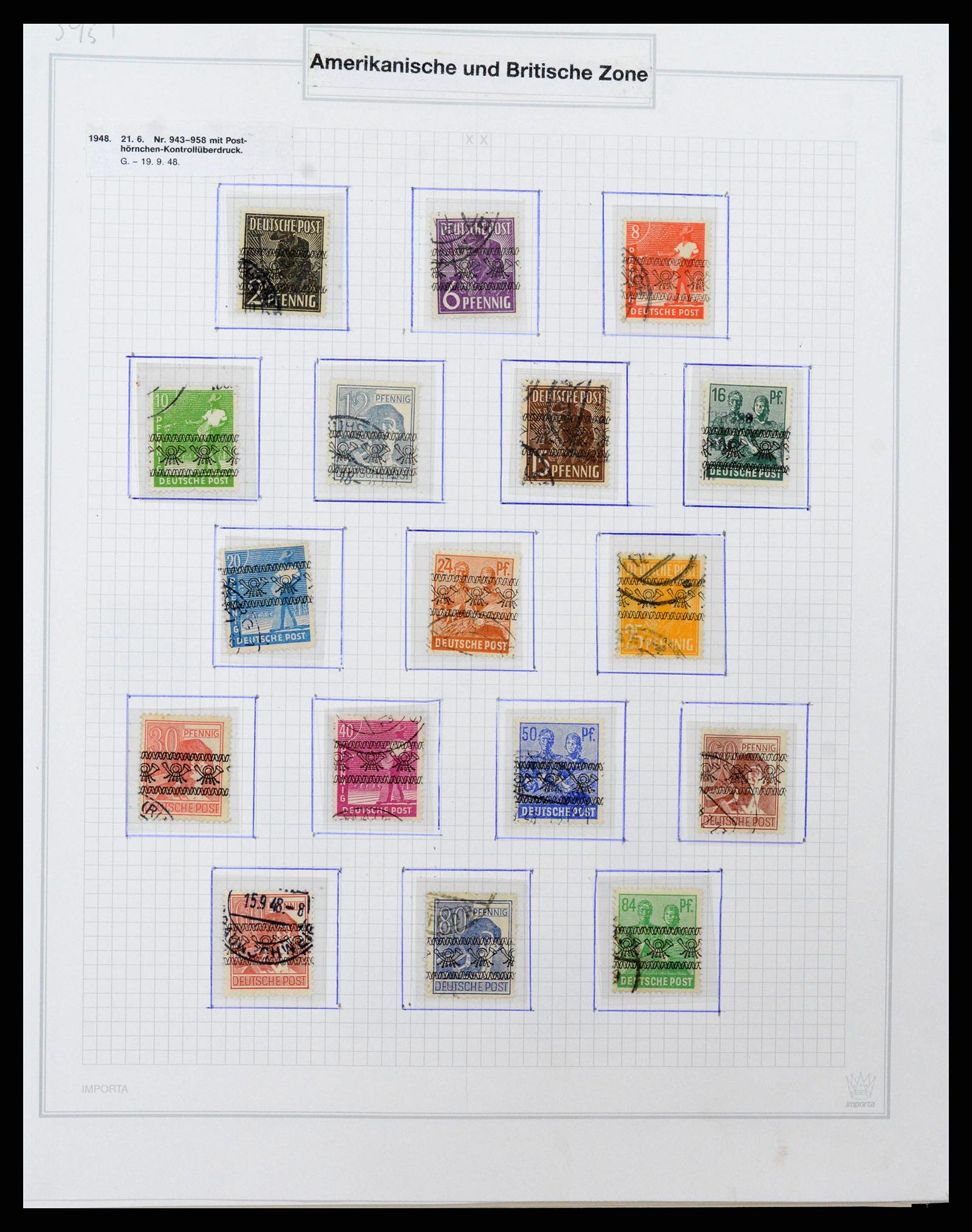 38469 0149 - Postzegelverzameling 38469 Duitse gebieden 1920-1959.
