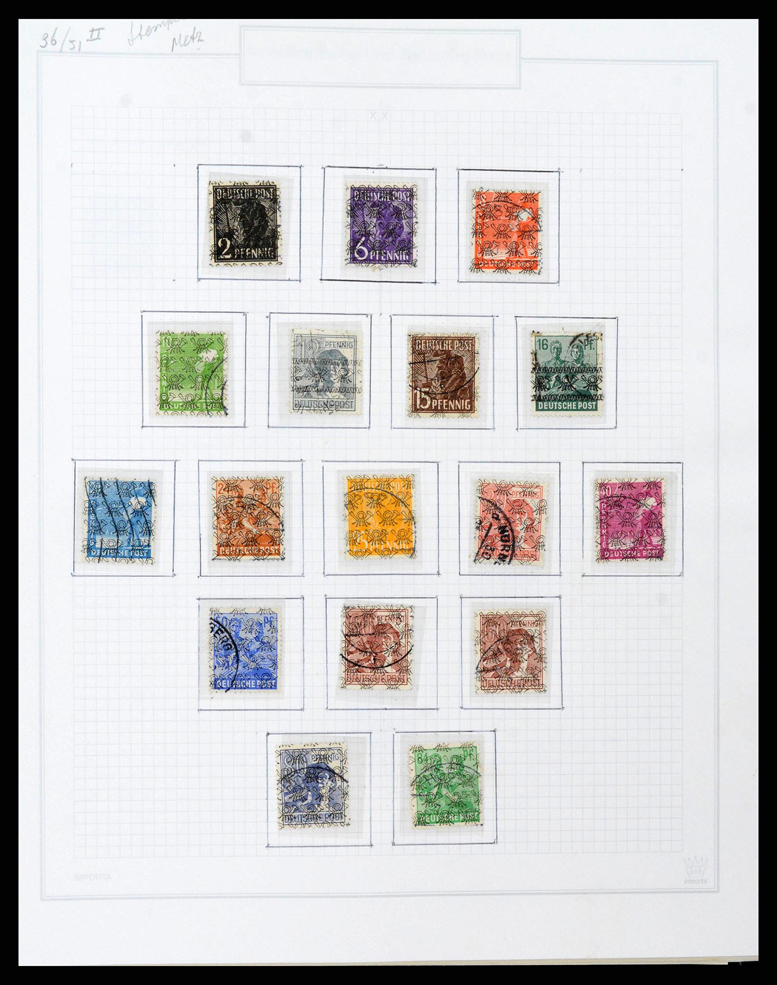 38469 0150 - Postzegelverzameling 38469 Duitse gebieden 1920-1959.