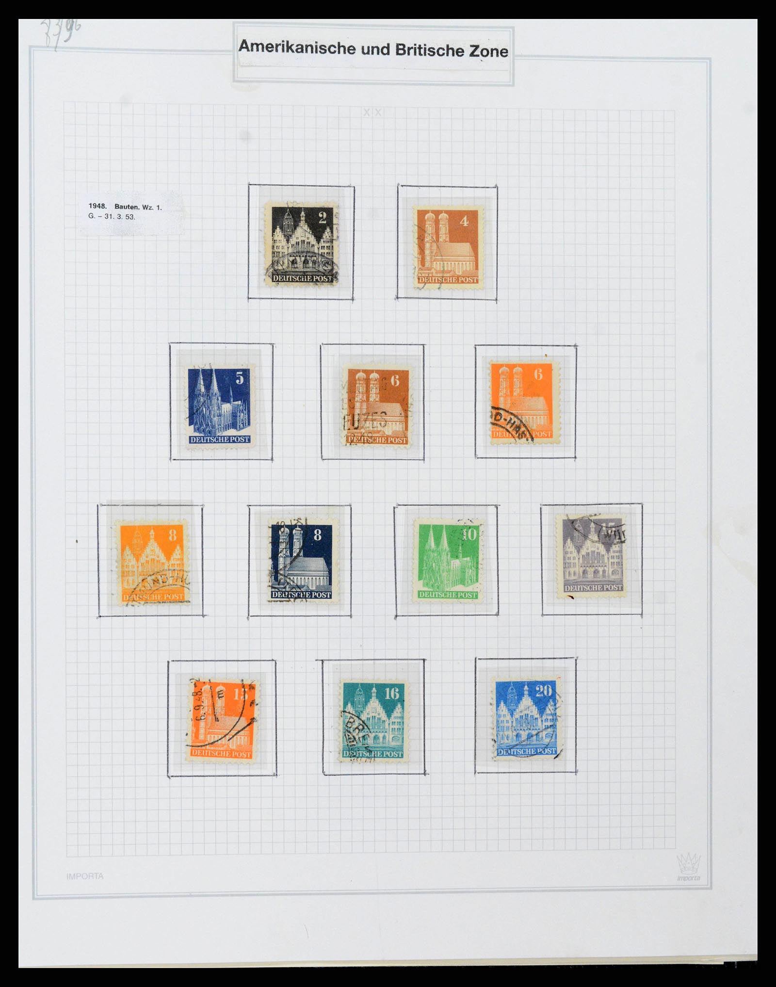 38469 0154 - Postzegelverzameling 38469 Duitse gebieden 1920-1959.