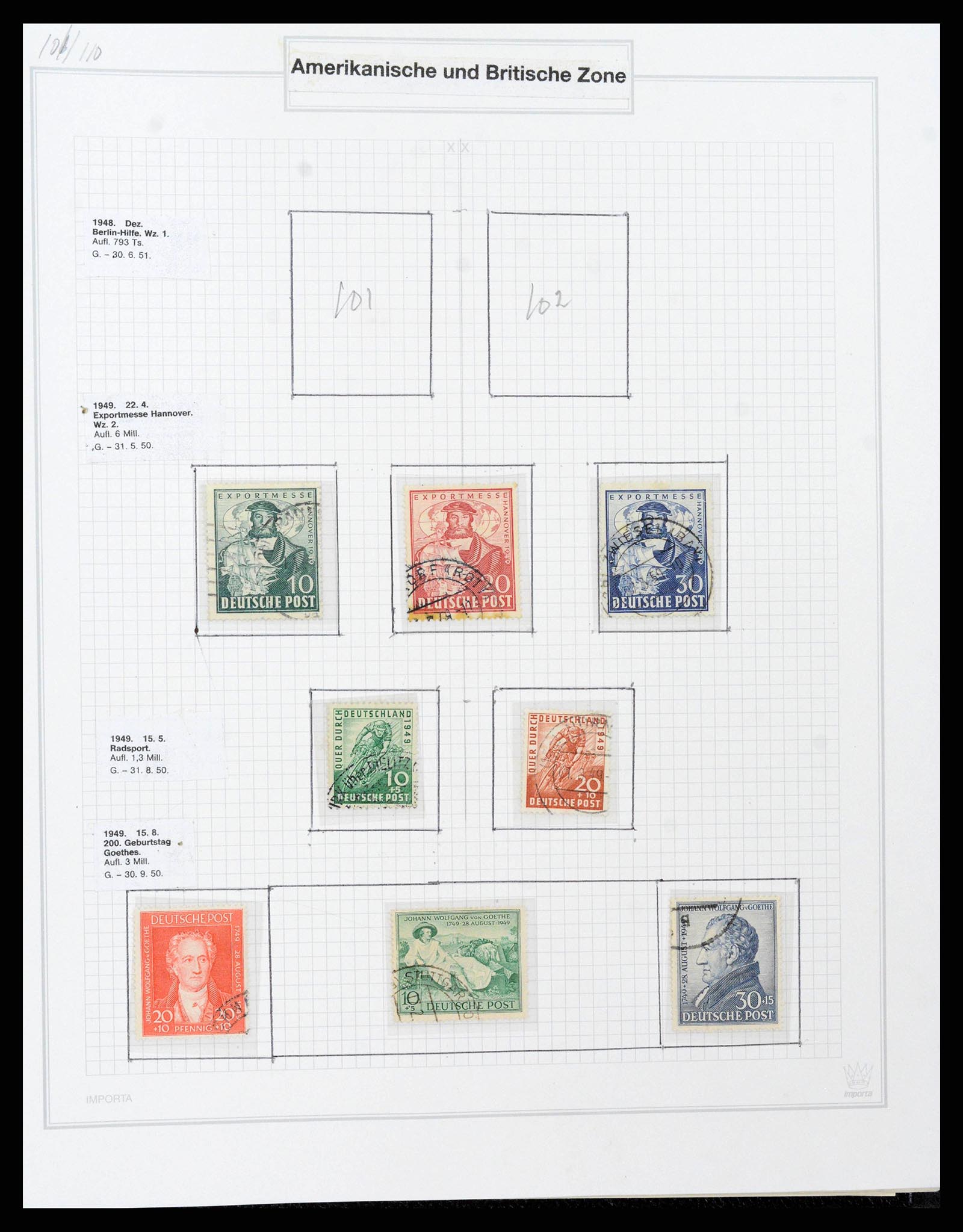 38469 0156 - Stamp collection 38469 German territories 1920-1959.