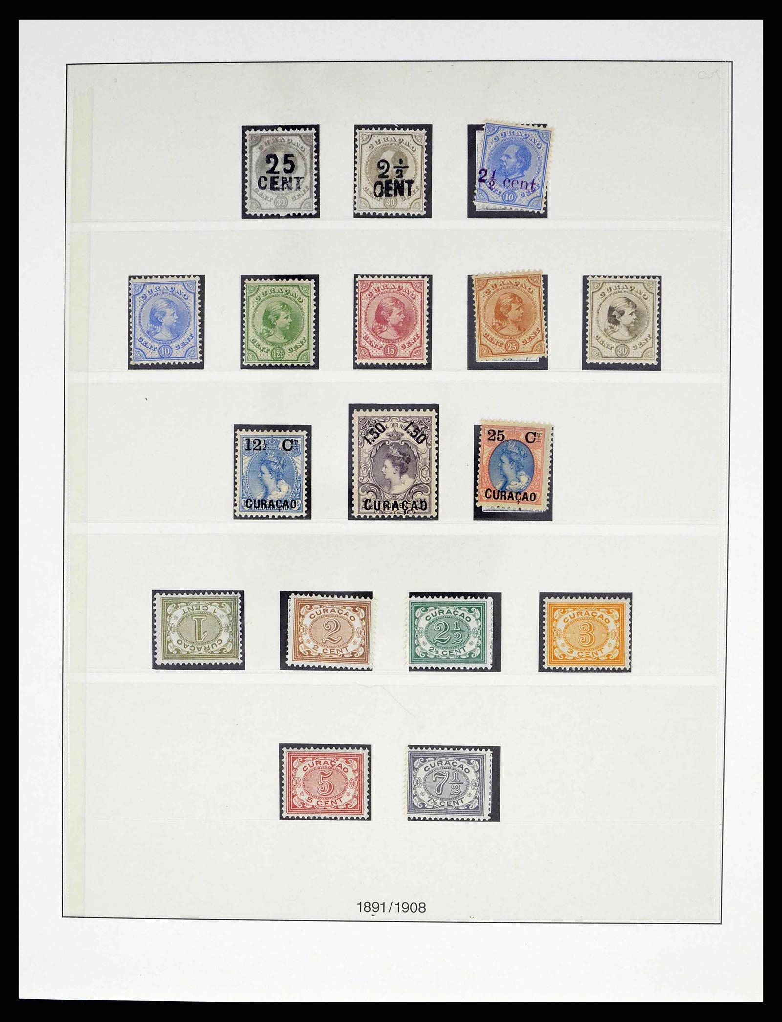 38470 0002 - Postzegelverzameling 38470 Curaçao/Antillen 1873-1980.