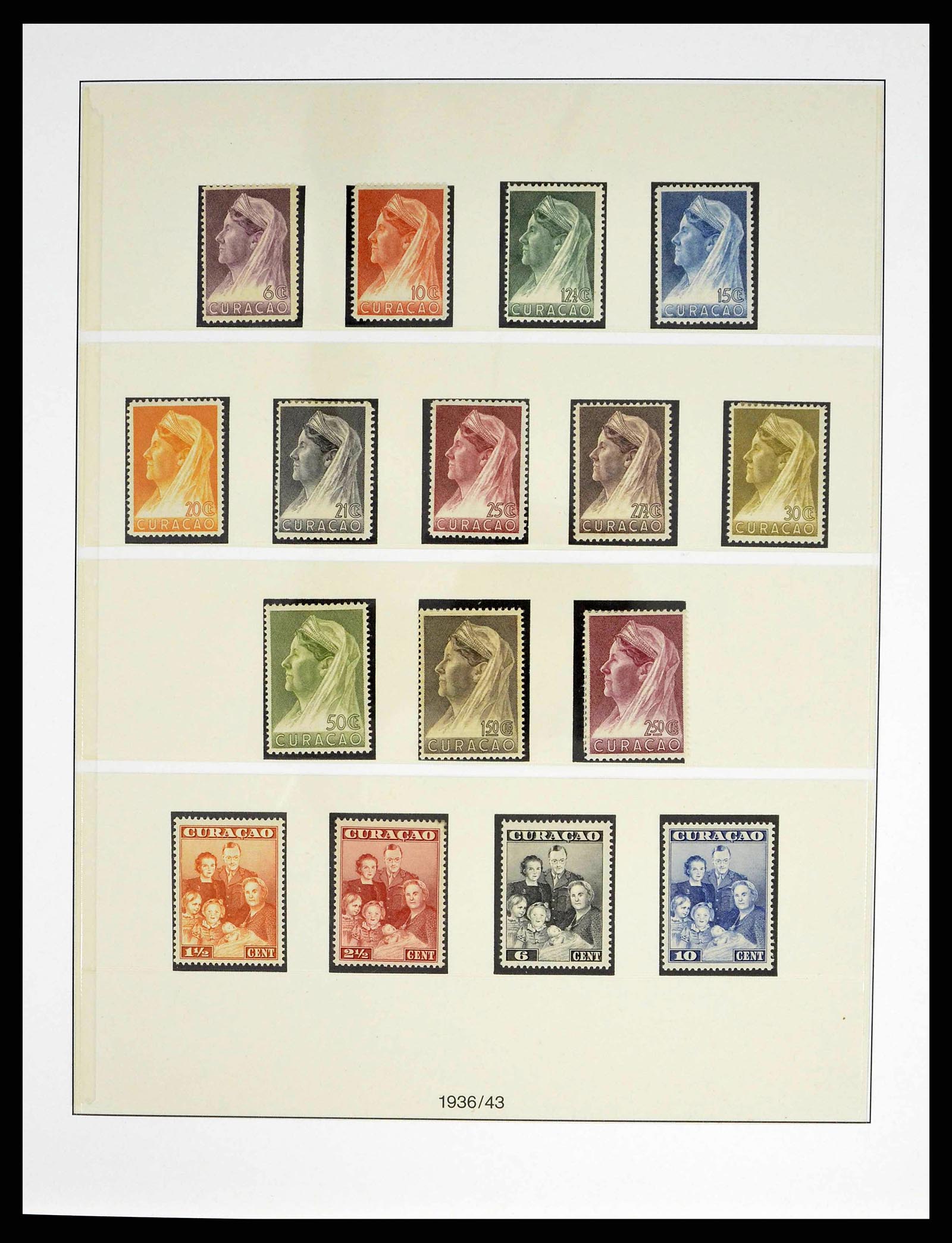 38470 0009 - Postzegelverzameling 38470 Curaçao/Antillen 1873-1980.