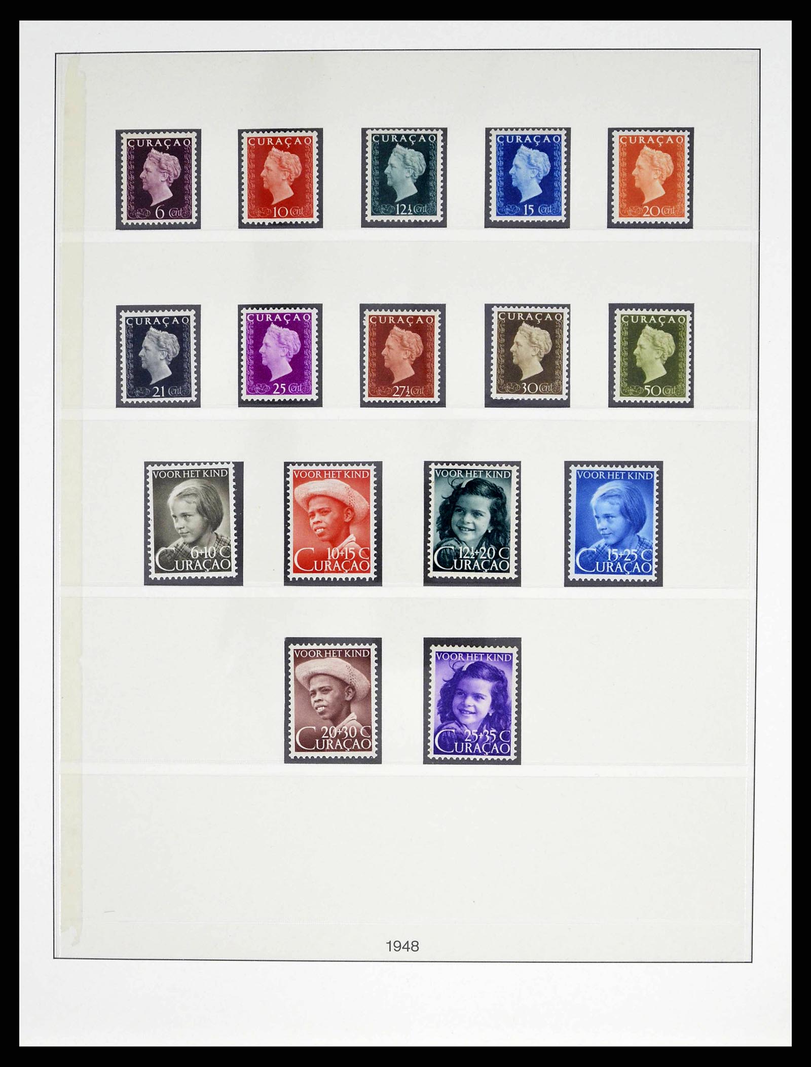 38470 0013 - Postzegelverzameling 38470 Curaçao/Antillen 1873-1980.