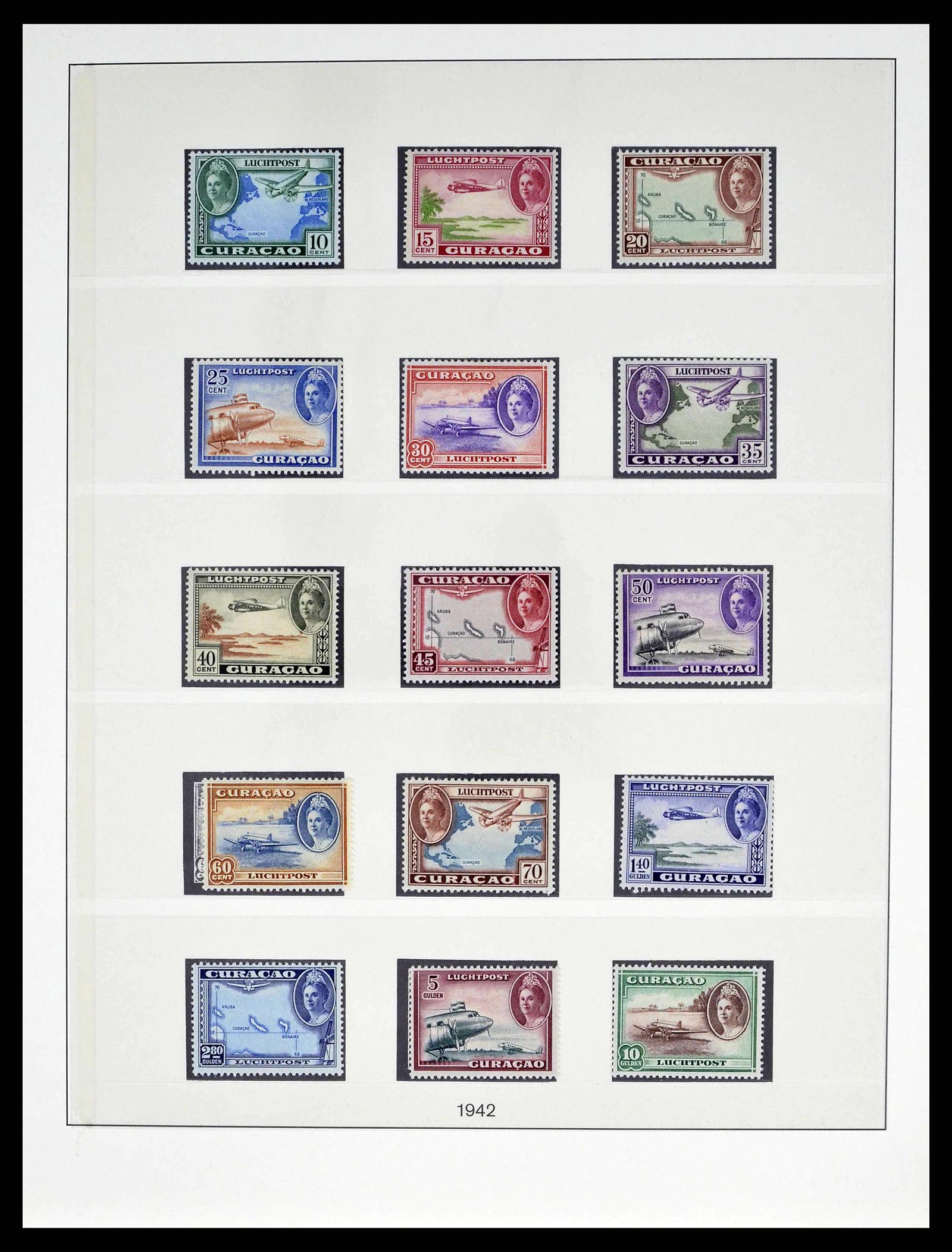38470 0015 - Postzegelverzameling 38470 Curaçao/Antillen 1873-1980.