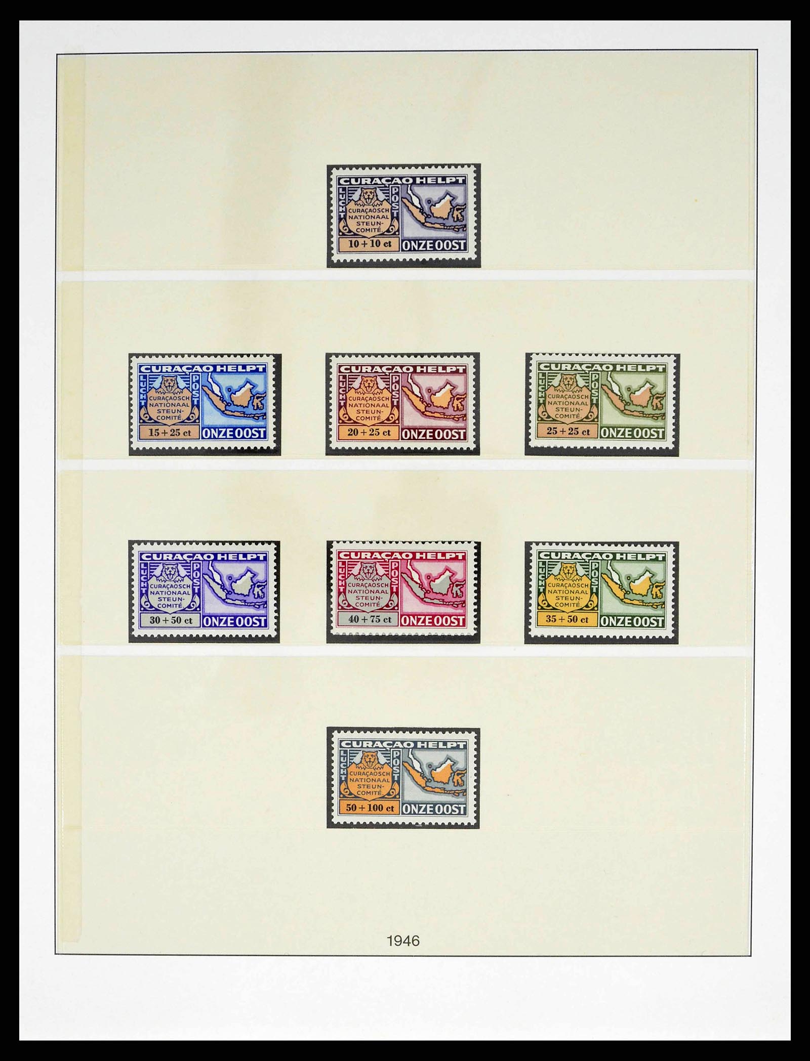 38470 0019 - Postzegelverzameling 38470 Curaçao/Antillen 1873-1980.
