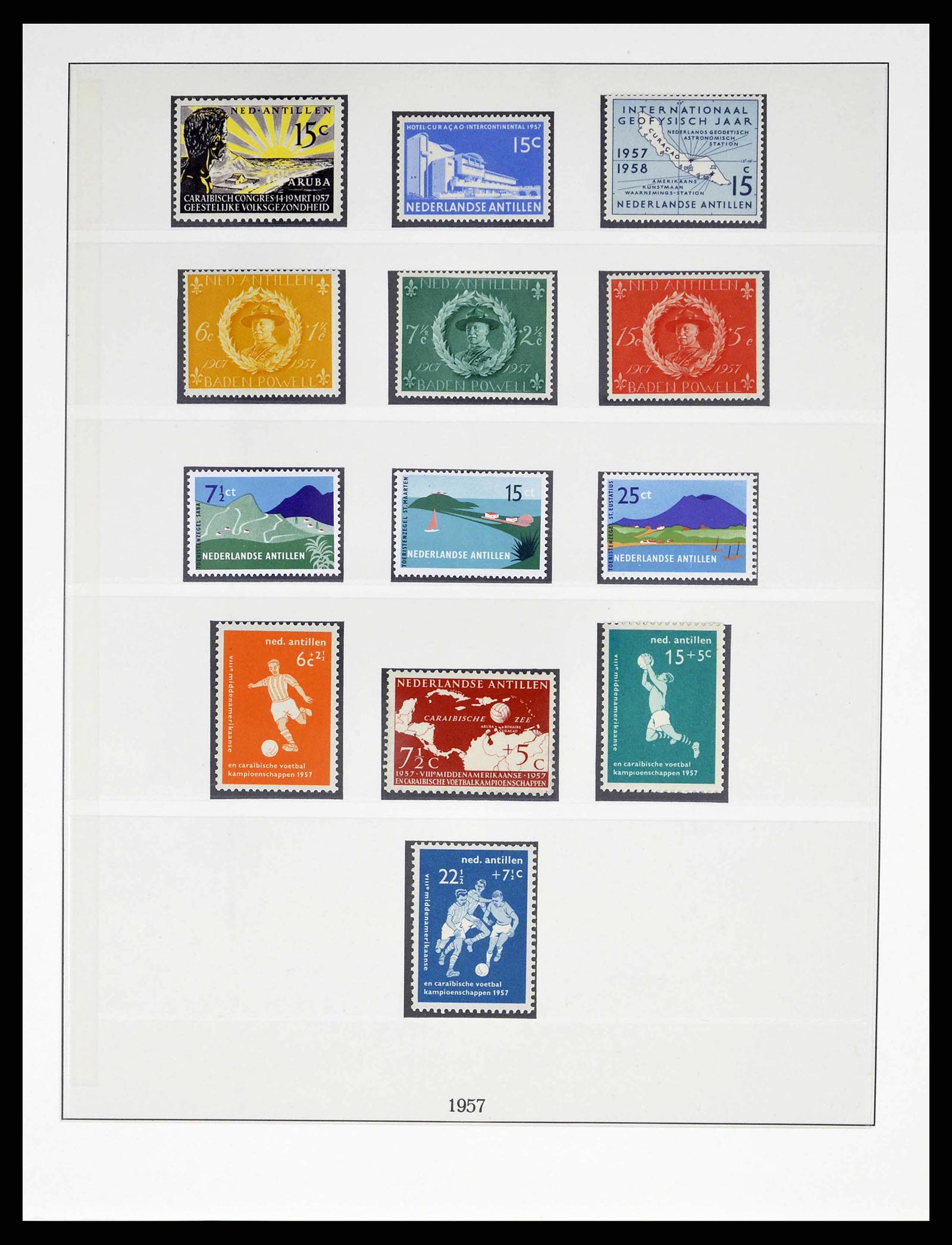 38470 0027 - Postzegelverzameling 38470 Curaçao/Antillen 1873-1980.