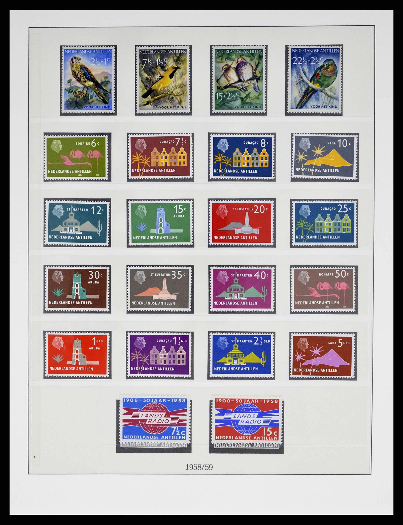 38470 0028 - Postzegelverzameling 38470 Curaçao/Antillen 1873-1980.