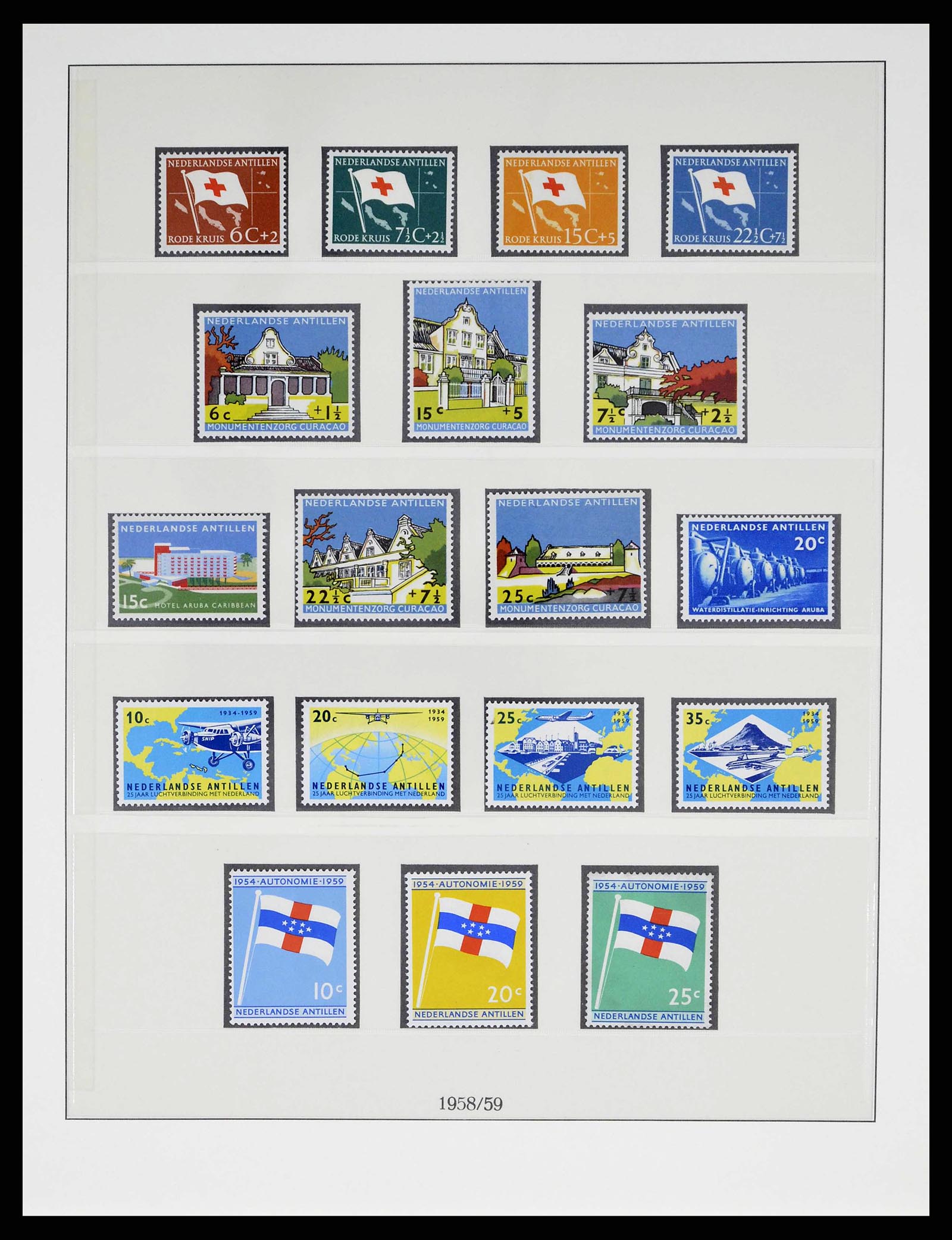 38470 0029 - Postzegelverzameling 38470 Curaçao/Antillen 1873-1980.