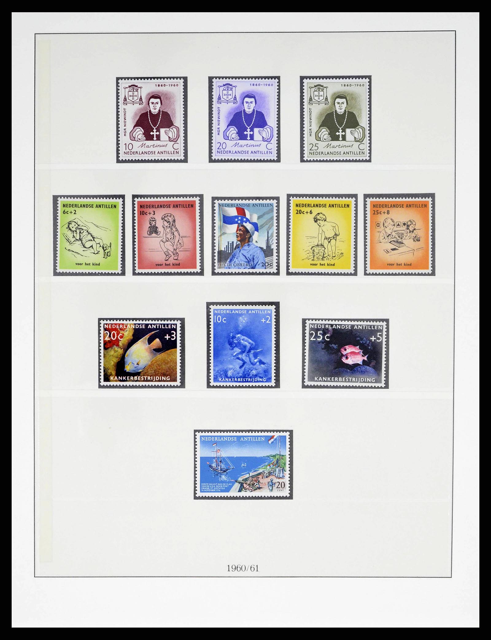 38470 0030 - Postzegelverzameling 38470 Curaçao/Antillen 1873-1980.