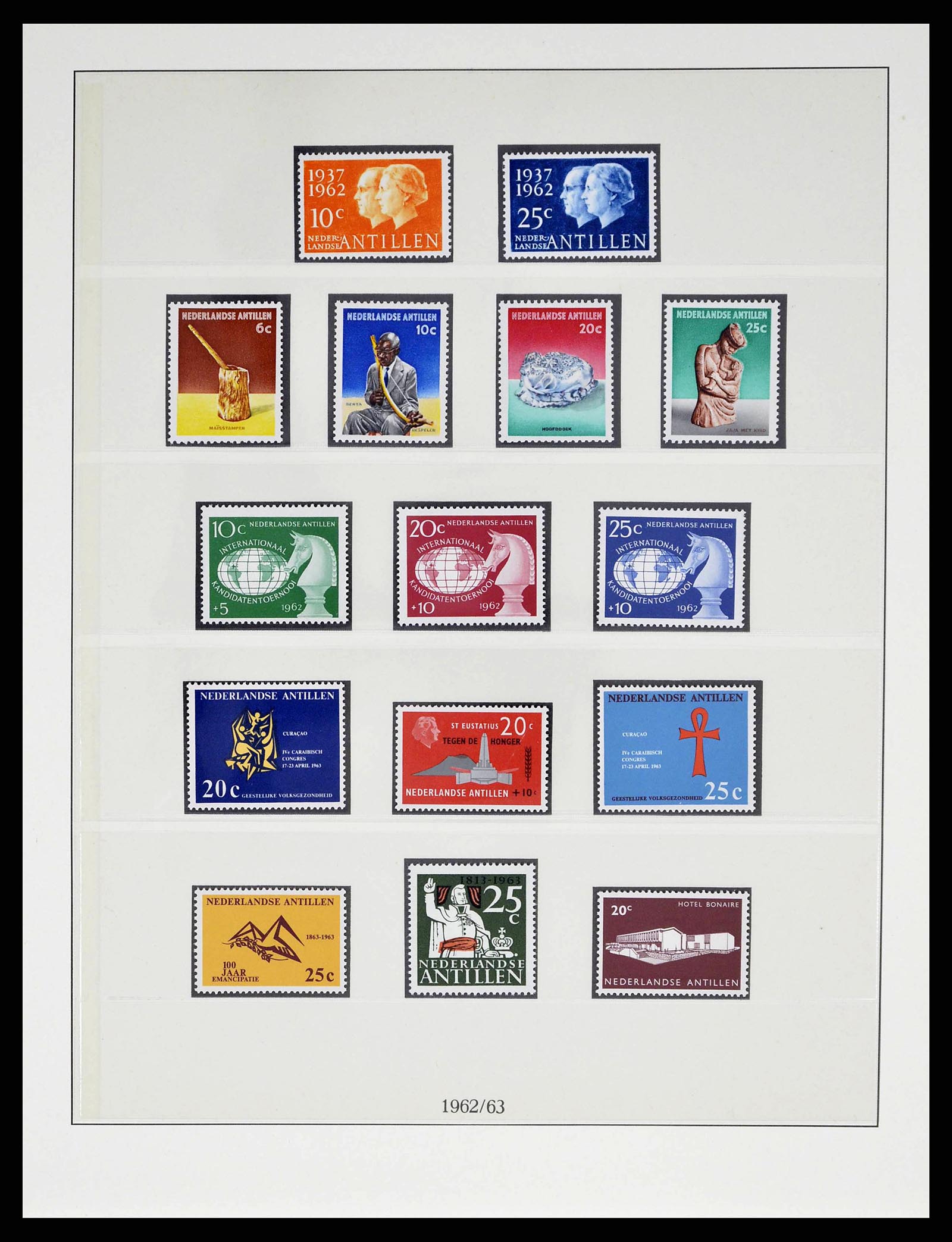 38470 0031 - Postzegelverzameling 38470 Curaçao/Antillen 1873-1980.