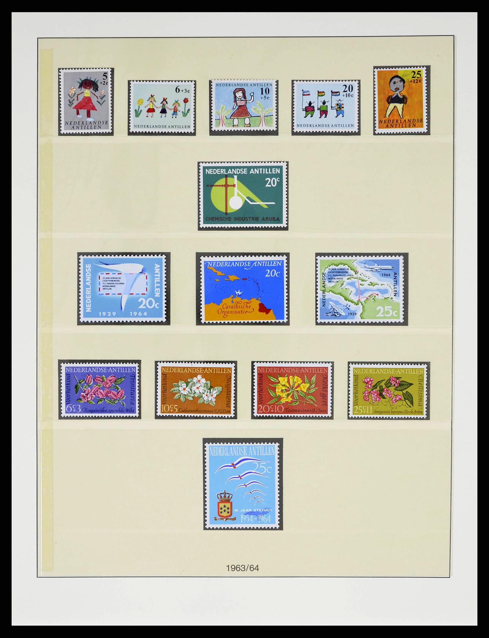 38470 0033 - Postzegelverzameling 38470 Curaçao/Antillen 1873-1980.