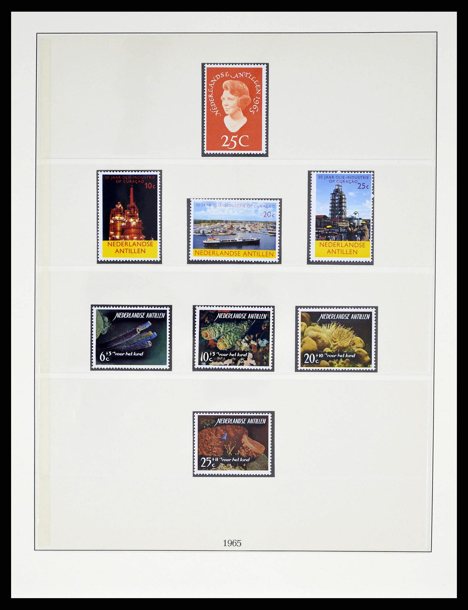 38470 0034 - Postzegelverzameling 38470 Curaçao/Antillen 1873-1980.