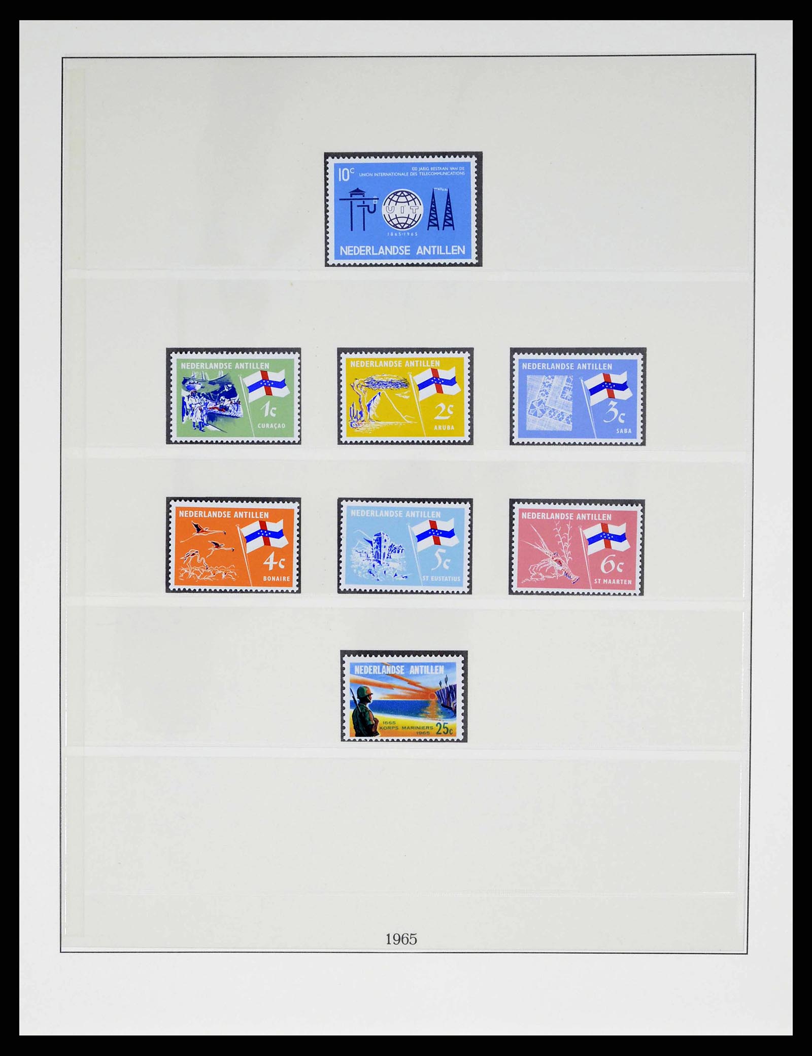38470 0035 - Postzegelverzameling 38470 Curaçao/Antillen 1873-1980.