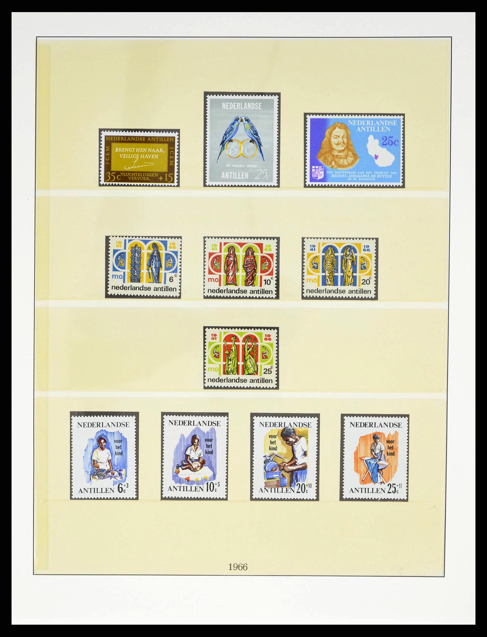 38470 0036 - Postzegelverzameling 38470 Curaçao/Antillen 1873-1980.