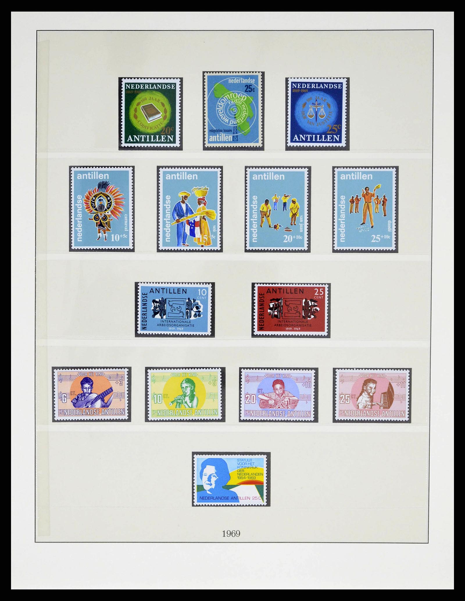 38470 0039 - Postzegelverzameling 38470 Curaçao/Antillen 1873-1980.