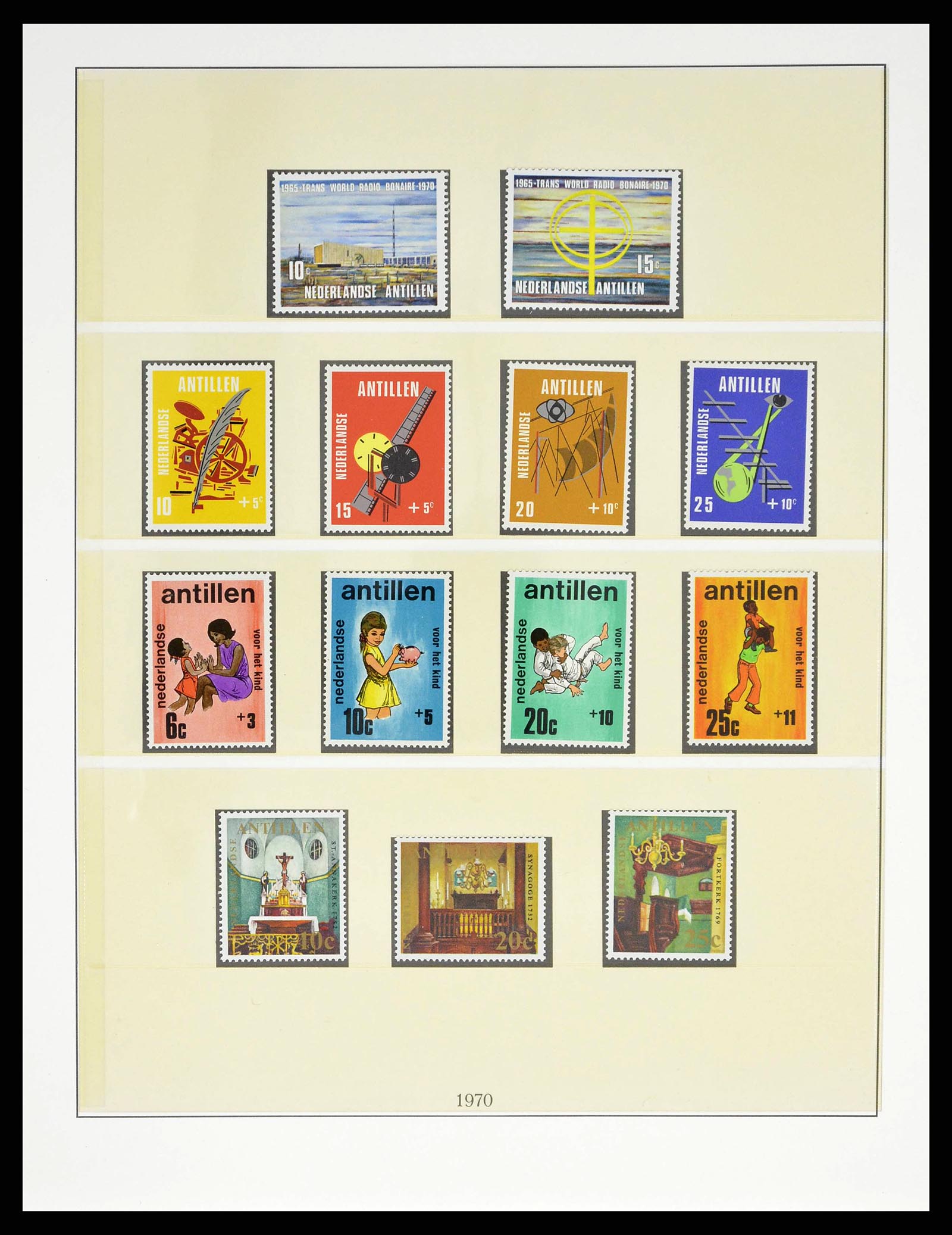 38470 0040 - Postzegelverzameling 38470 Curaçao/Antillen 1873-1980.