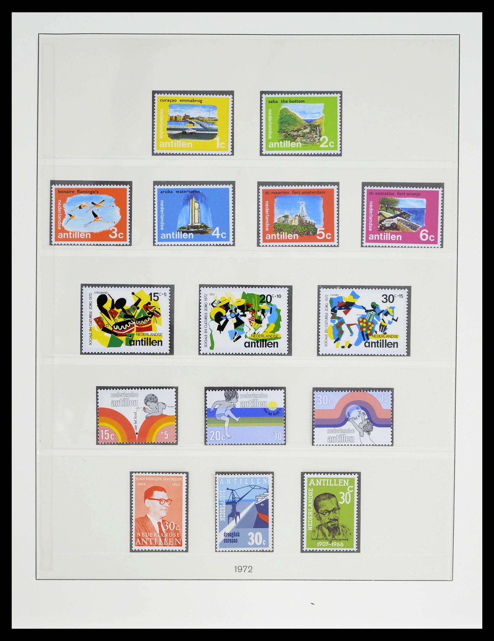 38470 0042 - Postzegelverzameling 38470 Curaçao/Antillen 1873-1980.